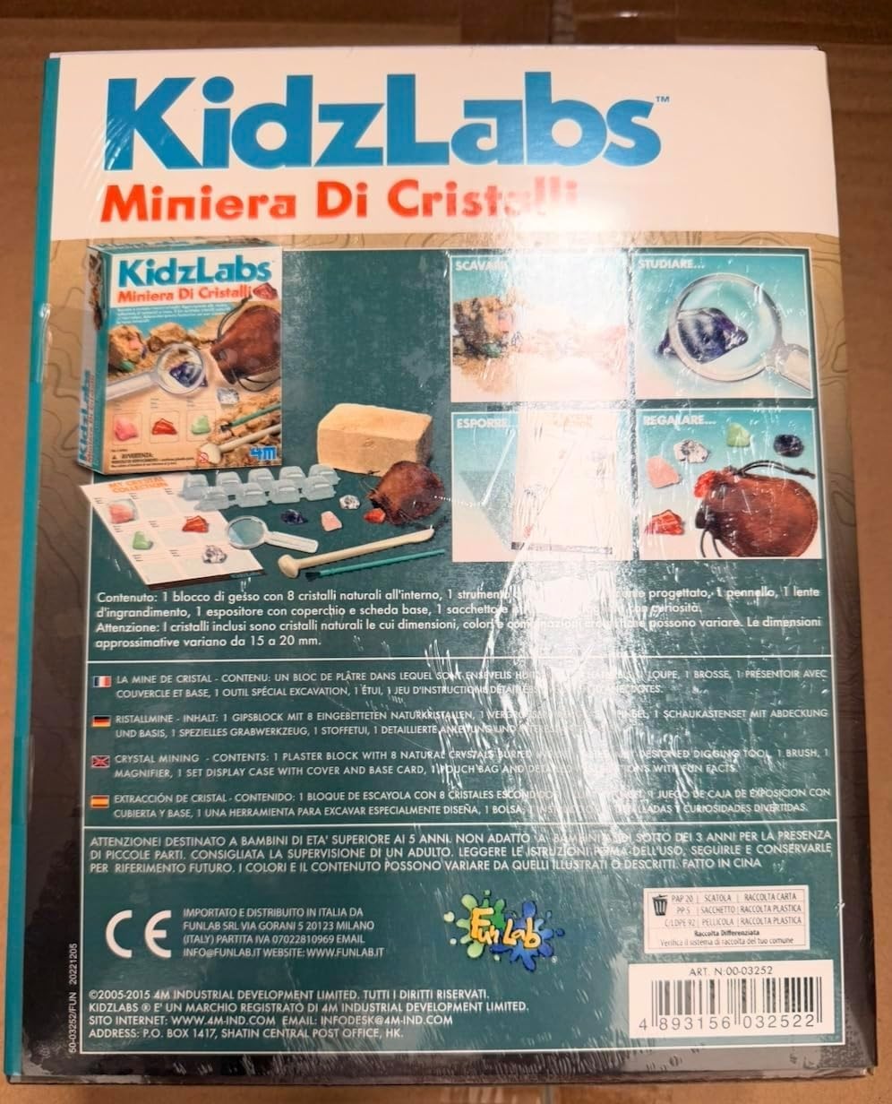 Kidzlabs Crystal Mining Kit, DIY Science Kit – Dig for gem Stones, For Boys &…