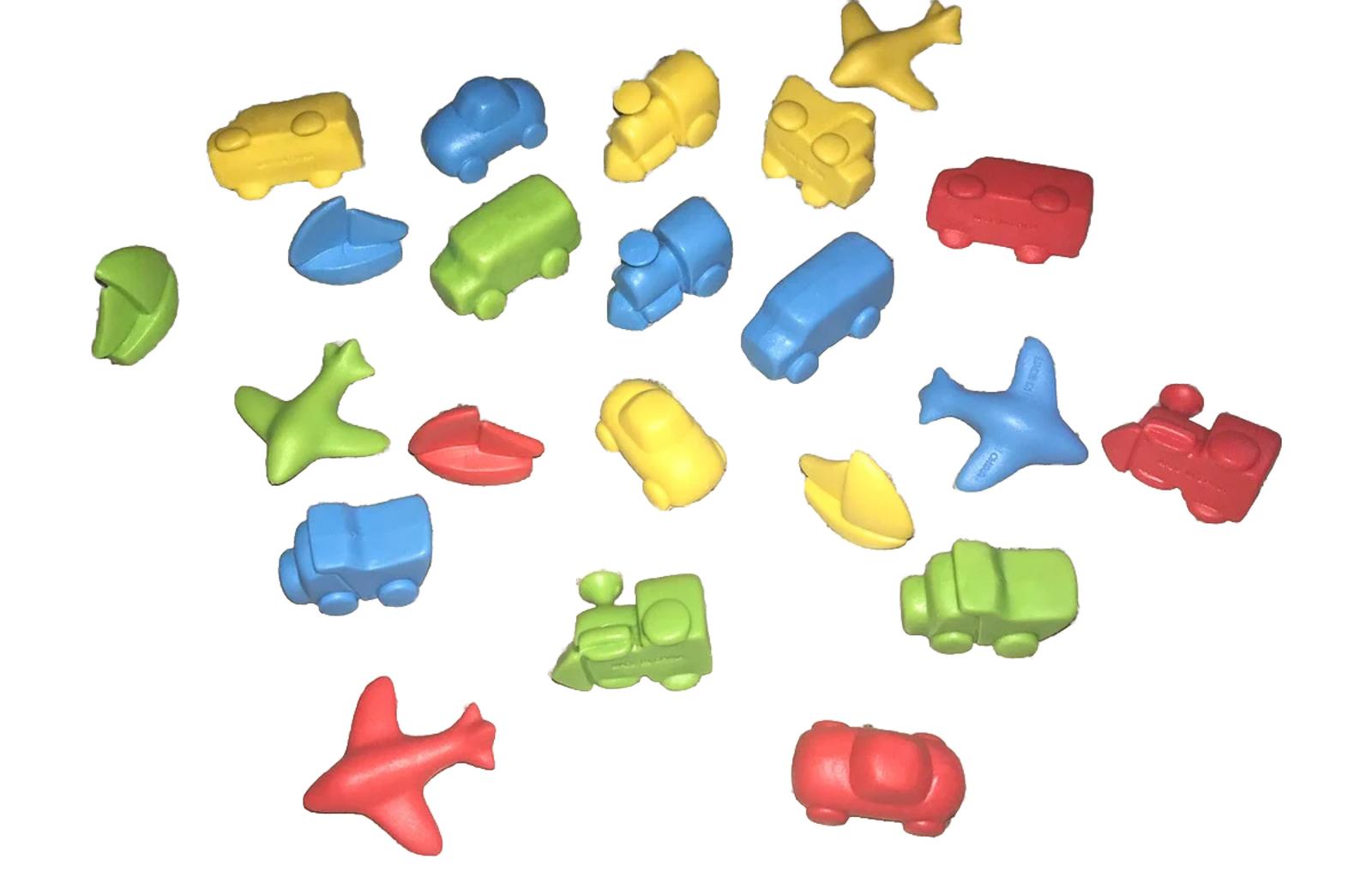 Montessori Manipulatives Transportation Counters Set Of 22 Primary Colors