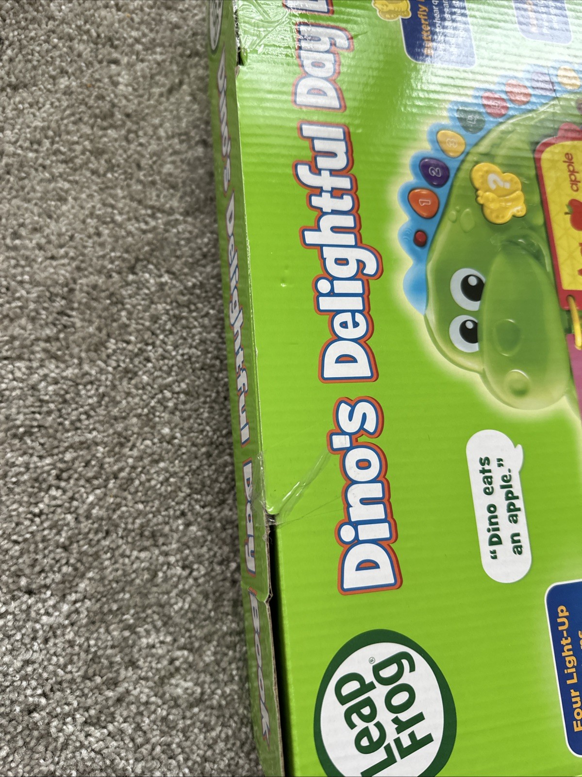 Leapfrog Dino’s Delightful Day Alphabet Book Green NEW