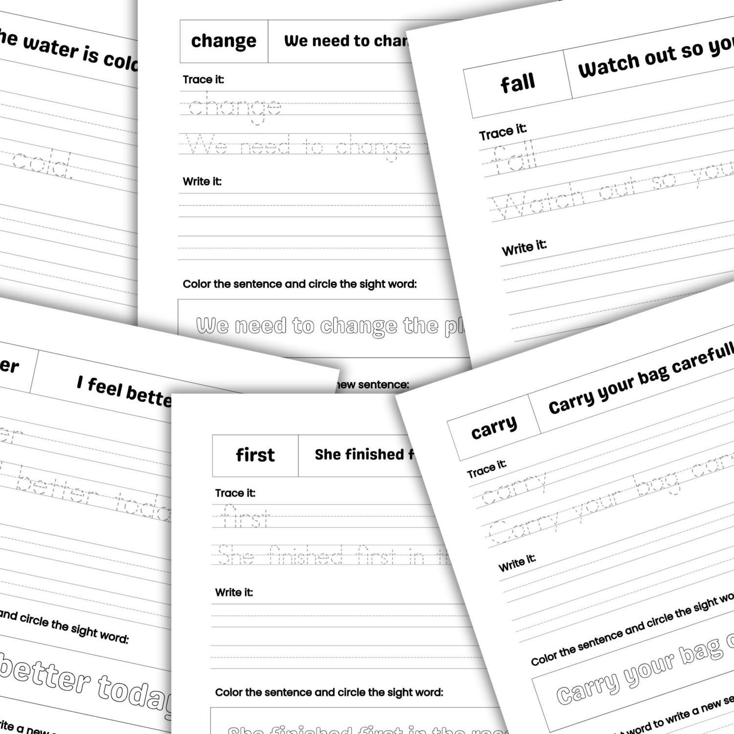 100 Advanced Sight Words Worksheets for Kids Ages 6–9 | Printable