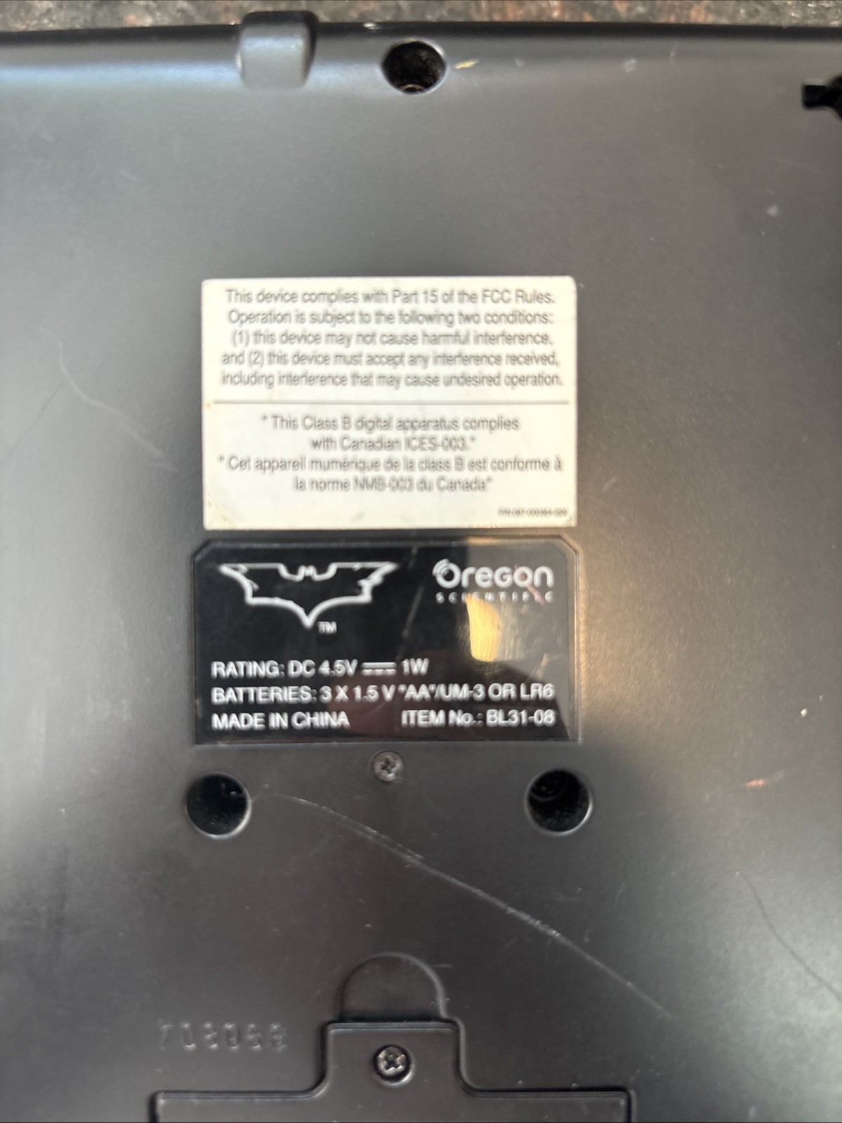 BATMAN Power Wing Laptop NEW Oregon Scientific (TESTED – WORKING) Vintage Game