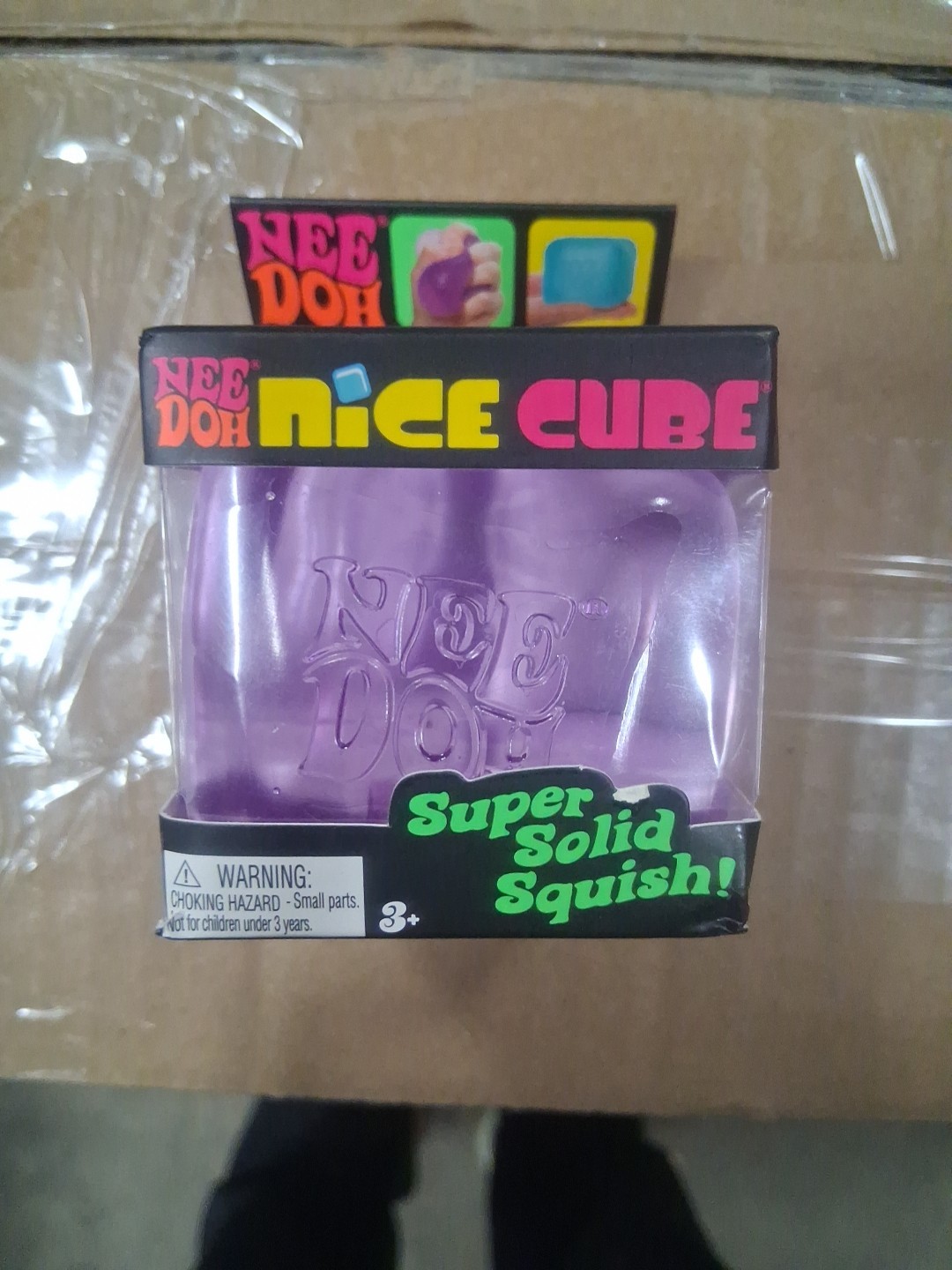 NeeDoh Nice Cube Satisfying Square Shape Purple