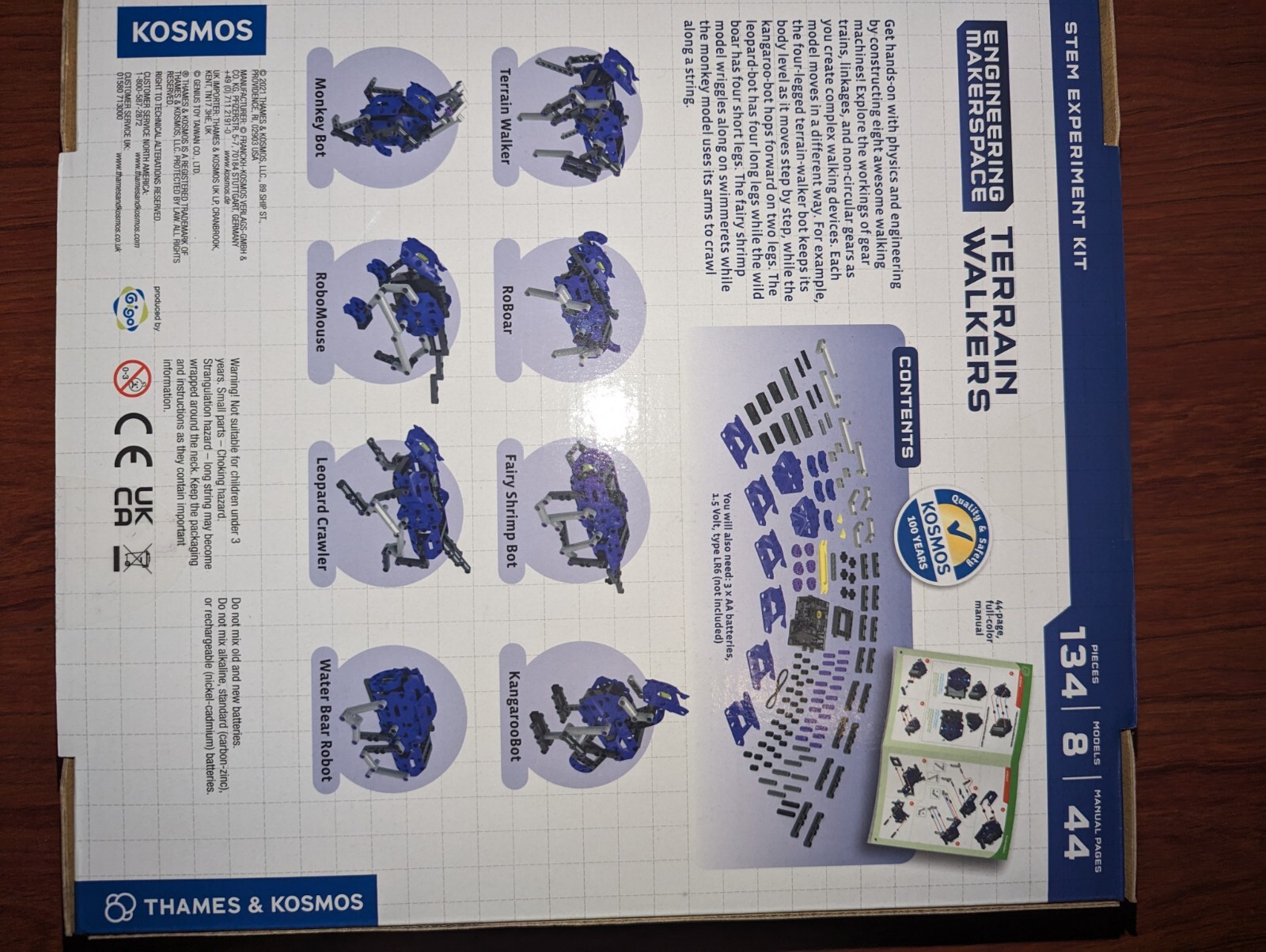 Terrain Walkers Thames Kosmos New Factory Sealed STEM Engineering Makerspace