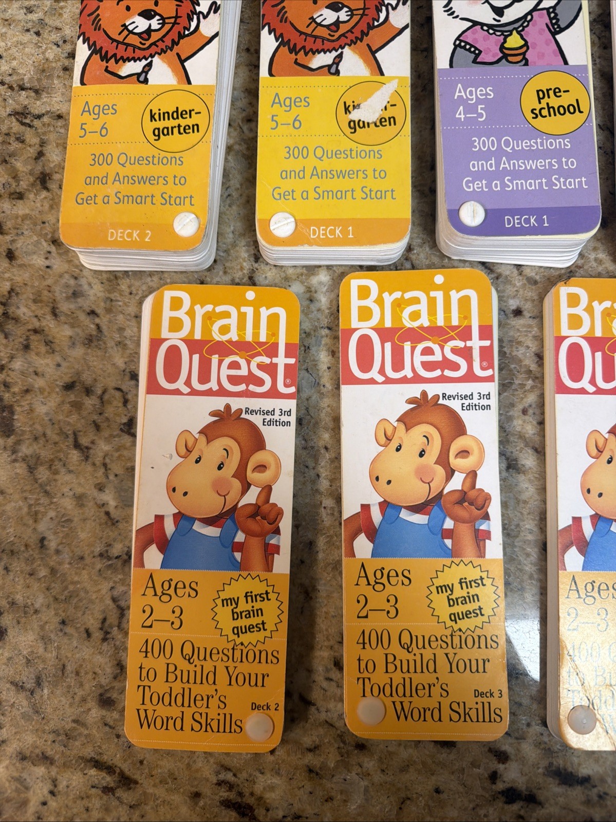 Brainquest Lot Kids Learning Cards Ages 2-6