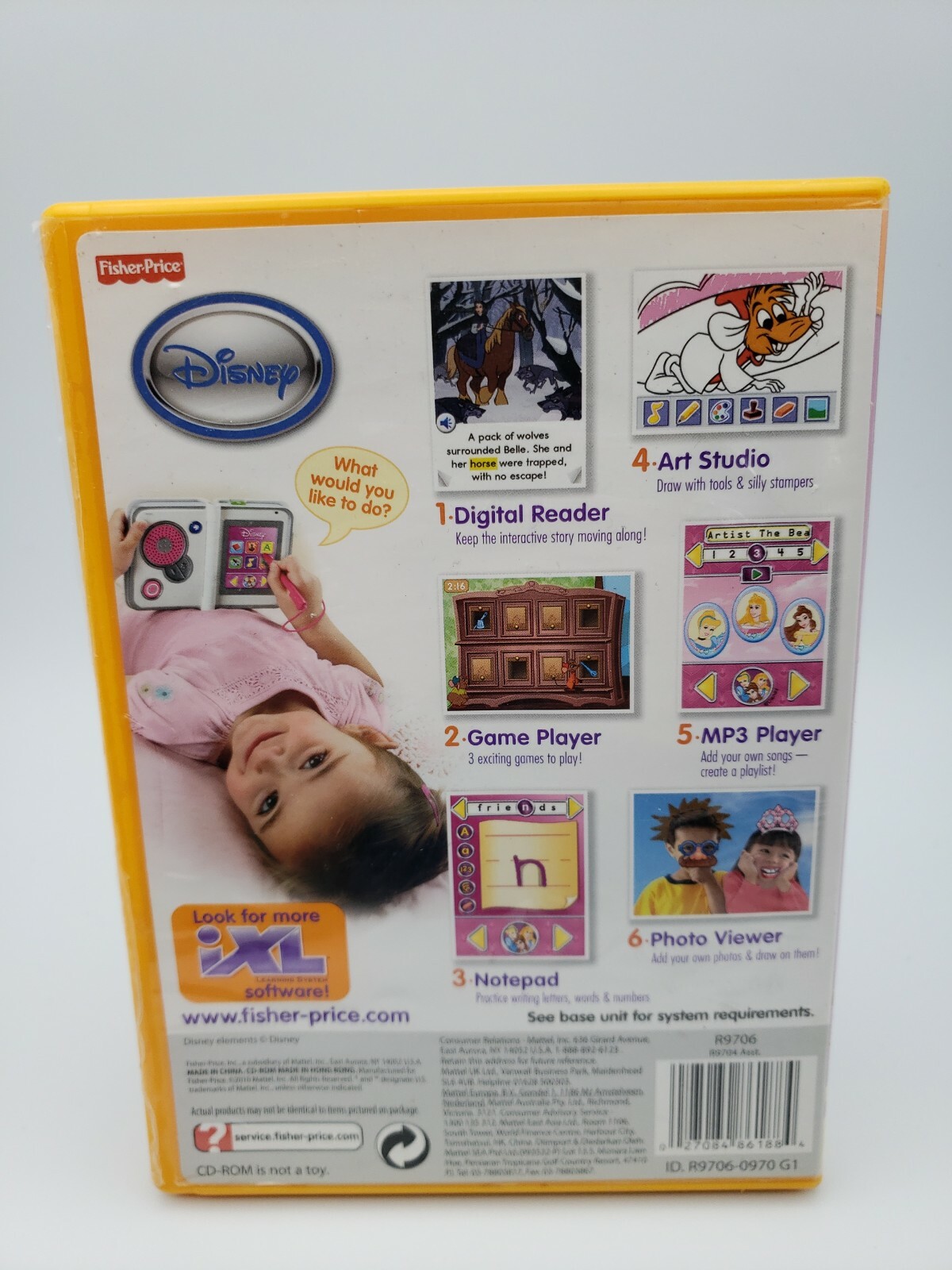 FISHER PRICE iXL DISNEY PRINCESS AGES 3-7 YEARS FREE SHIPPING!! NEW Open Box