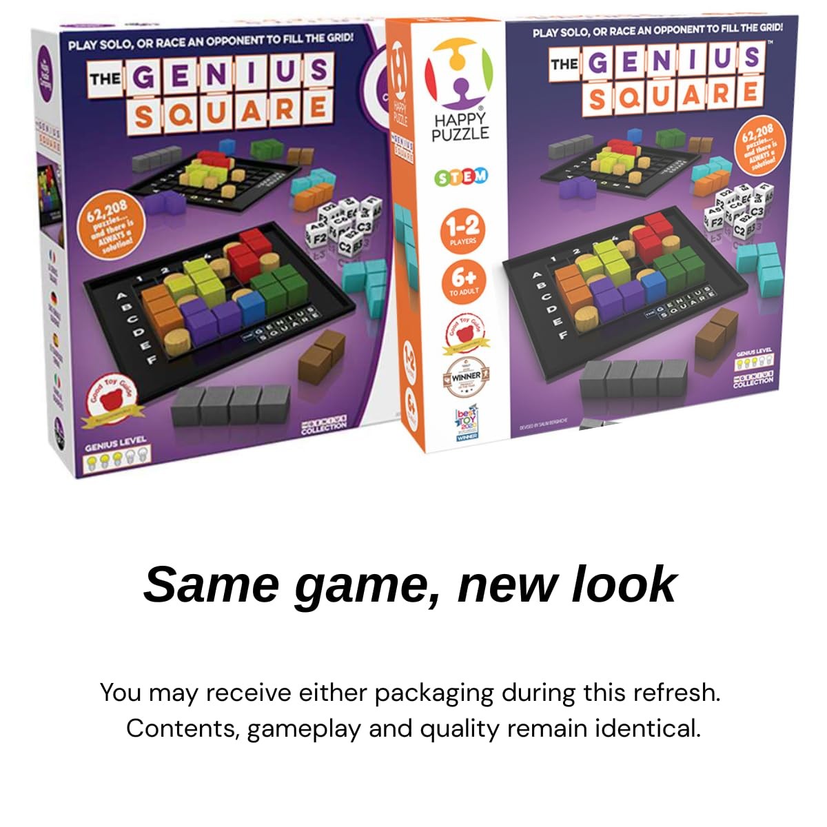 The Genius Square from – Game of The Year Award Winner, 60000+ Solutions STEM…