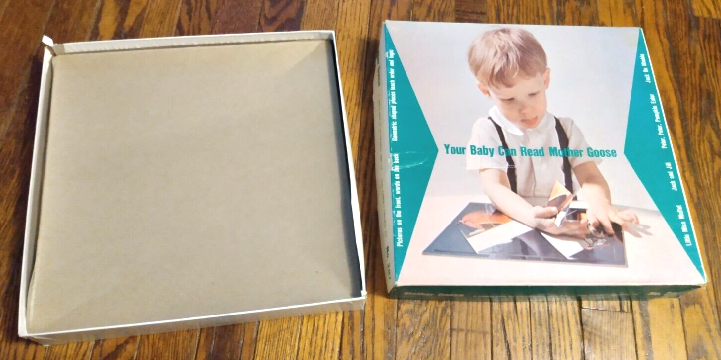 Vtg 1967 Toddler’s Education Inc Your Baby Can Read Mother Goose Game Puzzles