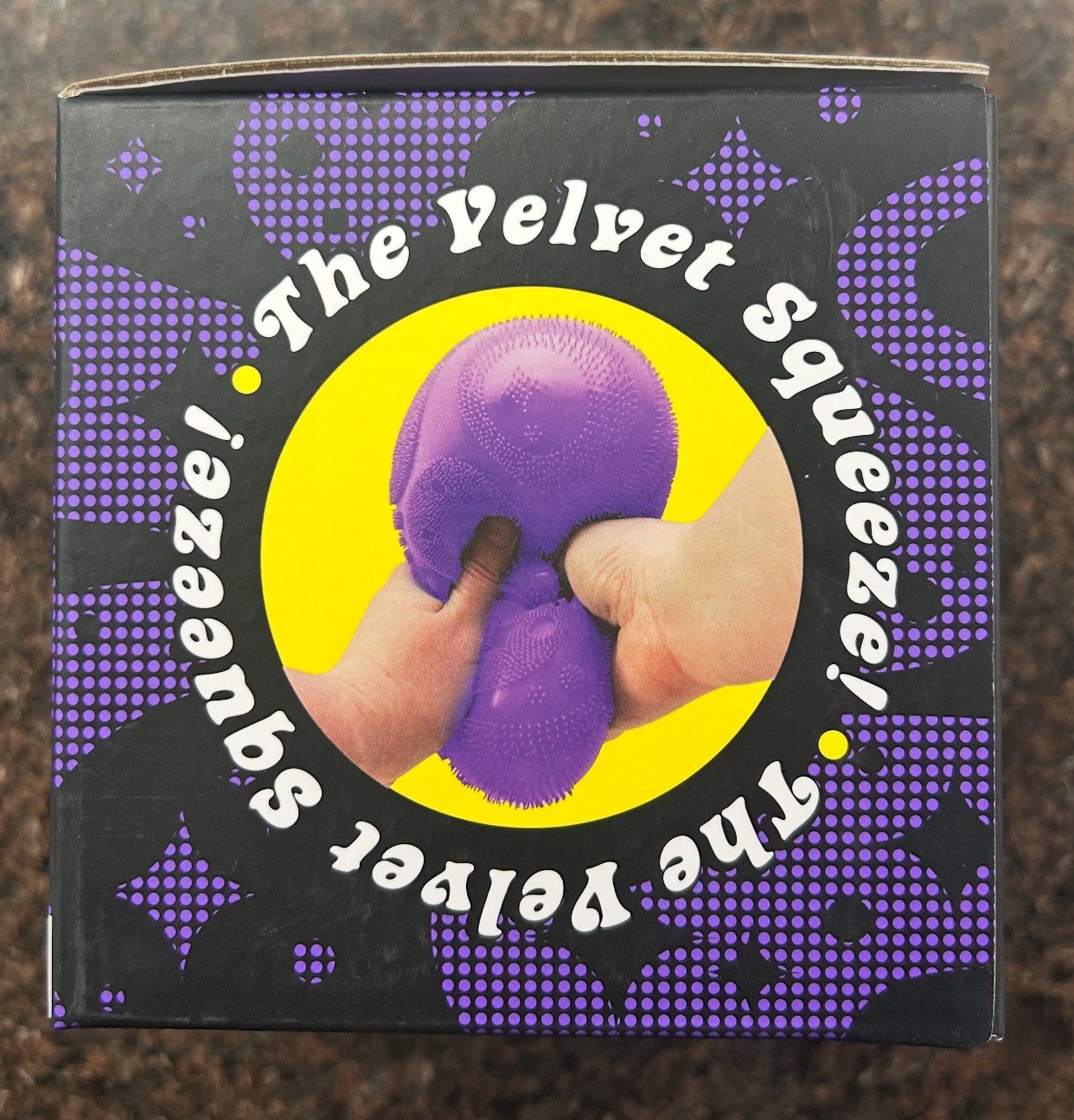 Super NeeDoh FuzzBall The Velvet Squeeze Toy Purple **BRAND NEW**