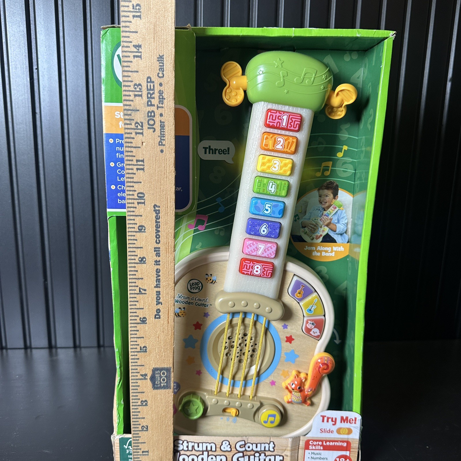 NEW LeapFrog Strum & Count Wooden Guitar for kids girls & boys