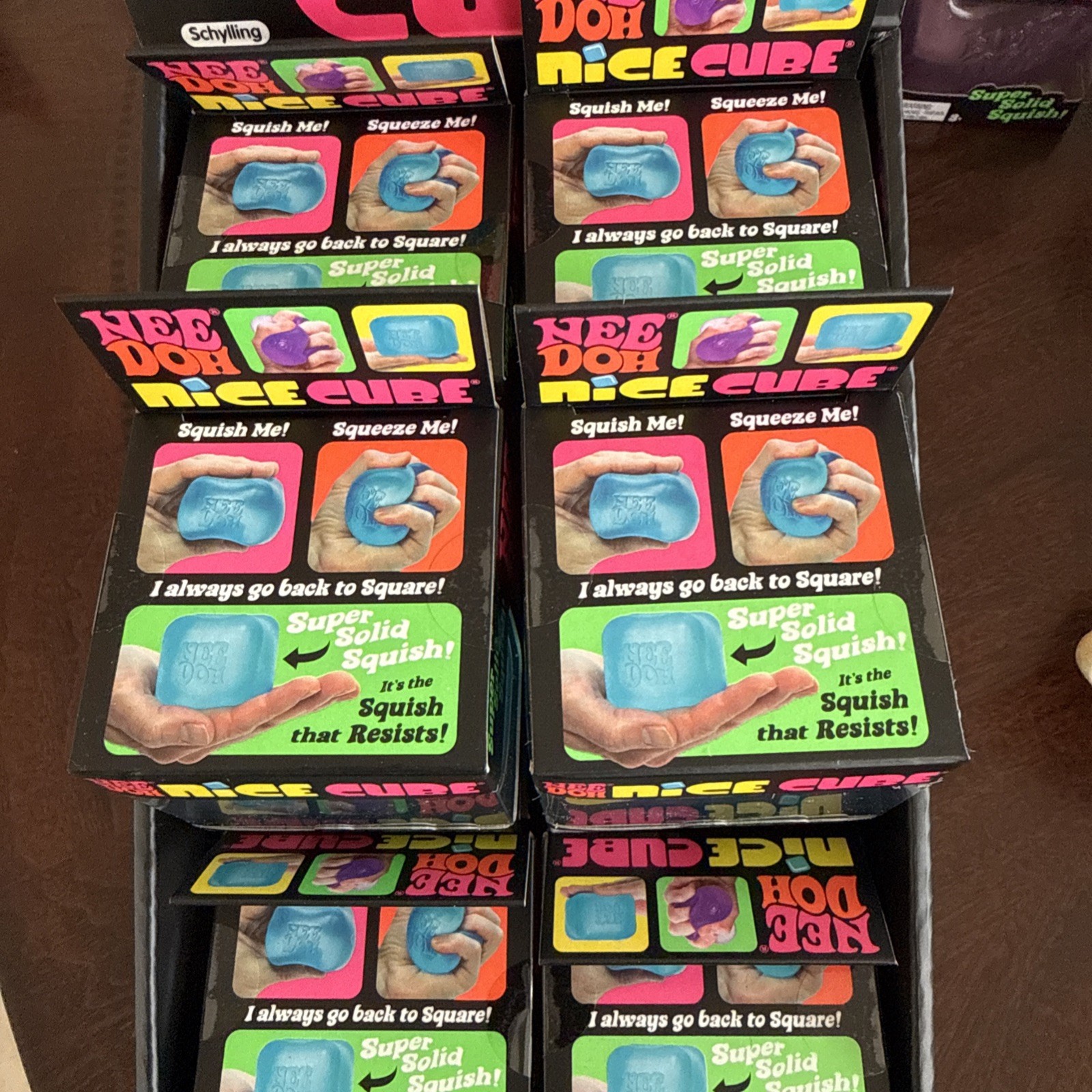 Nee Doh Nice Cube Squish Toy Blue | SEALED | Fast Shipping |