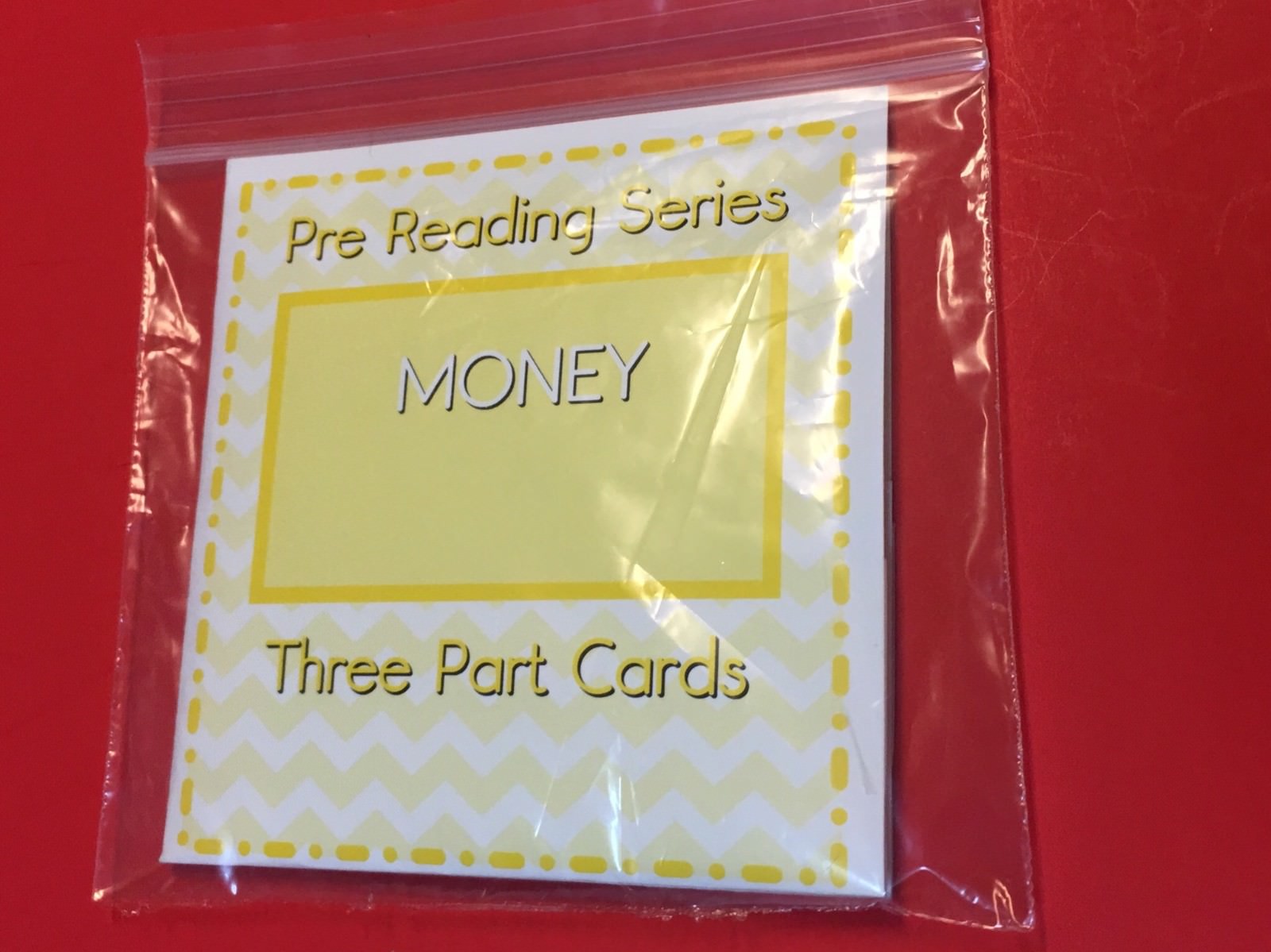 Montessori – Pre-Reading Series – Three Part Cards And Folio – Money
