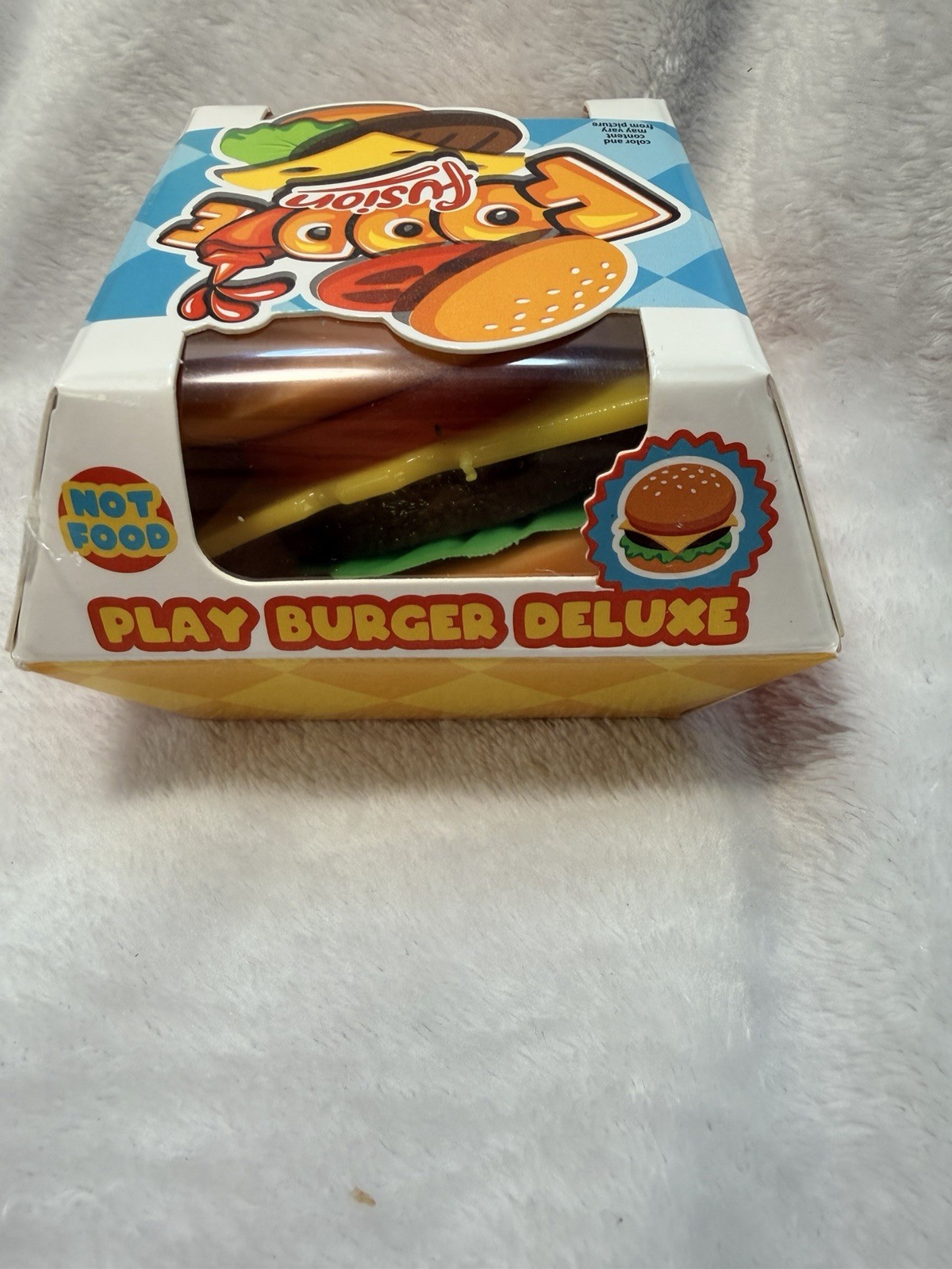 RARE Foodie Fusion Play Burger Deluxe Set squishy toy ￼