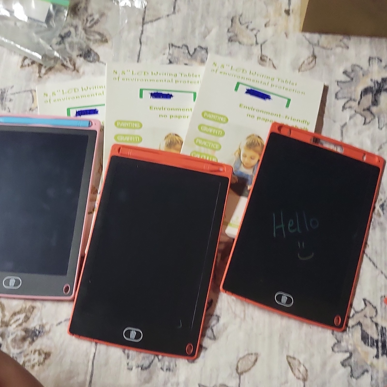 Lot of 6 Tablets!! 3 in boxes and 3 unboxed. LCD Writng Tablet Paperless drawing
