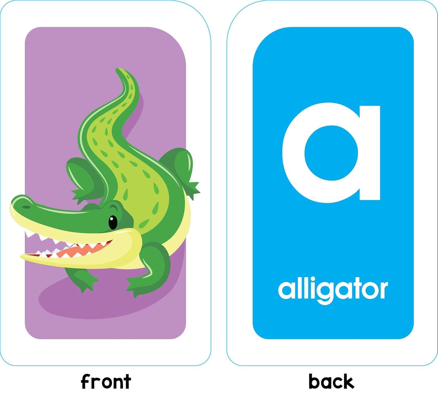 School Zone Alphabet Flash Cards: 56 Cards, Toddler, Preschool, Learn the Abc’S,