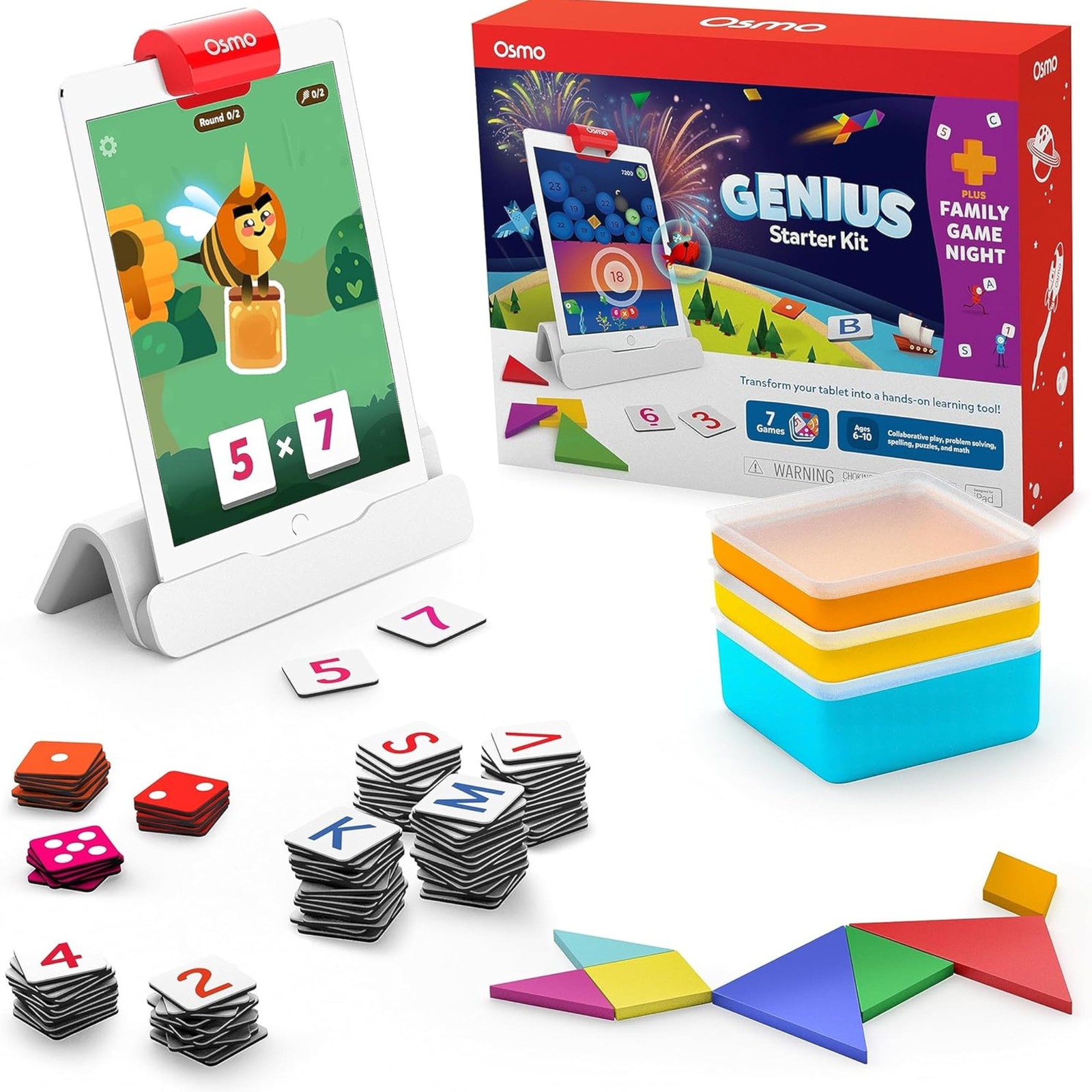 Genius Starter Kit for Kids Ages 6–10 | 7 Educational Learning Games | iPad C…