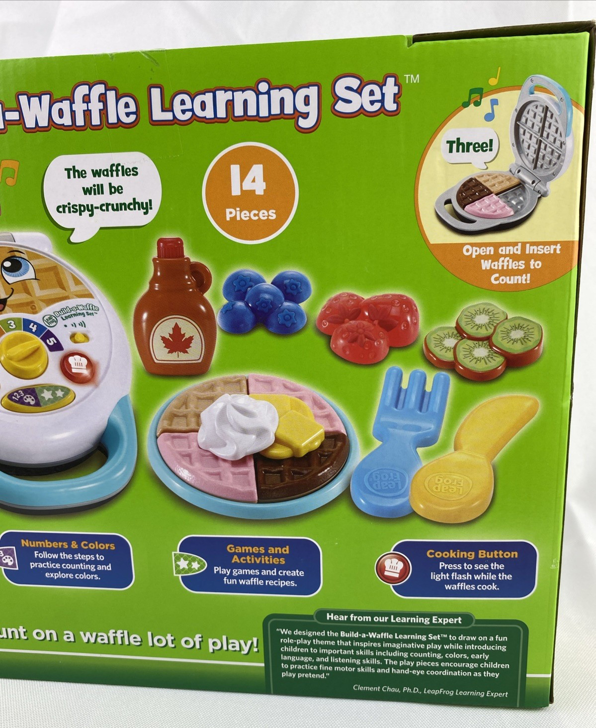 Leap Frog Build-a-Waffle 14 Pieces Learning Set Brand New Numbers Counting Color