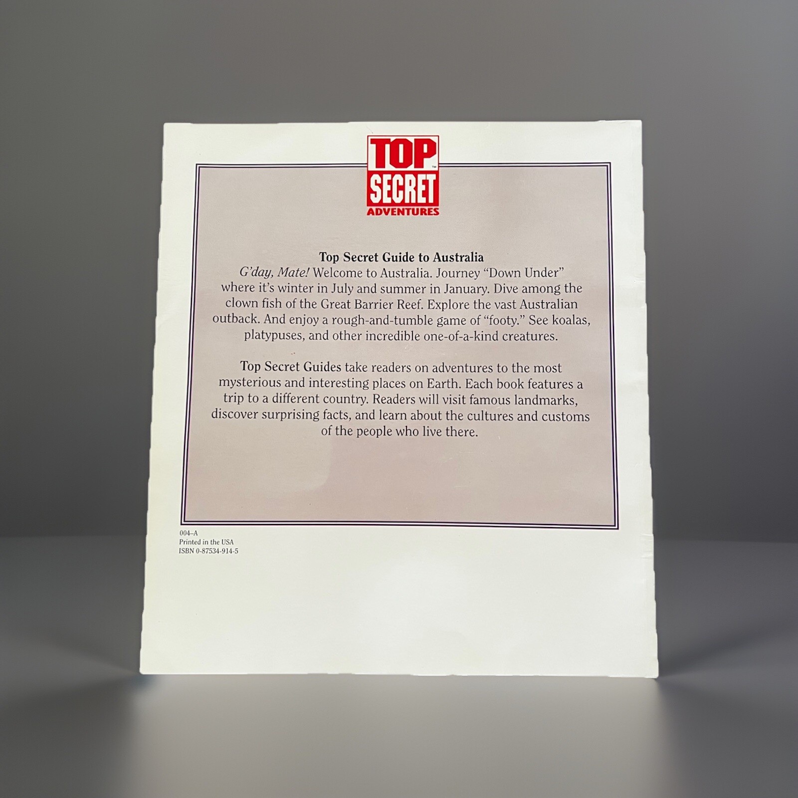 Highlights Top Secret Adventures Case #12455 The Dilemma Down Under – Australia