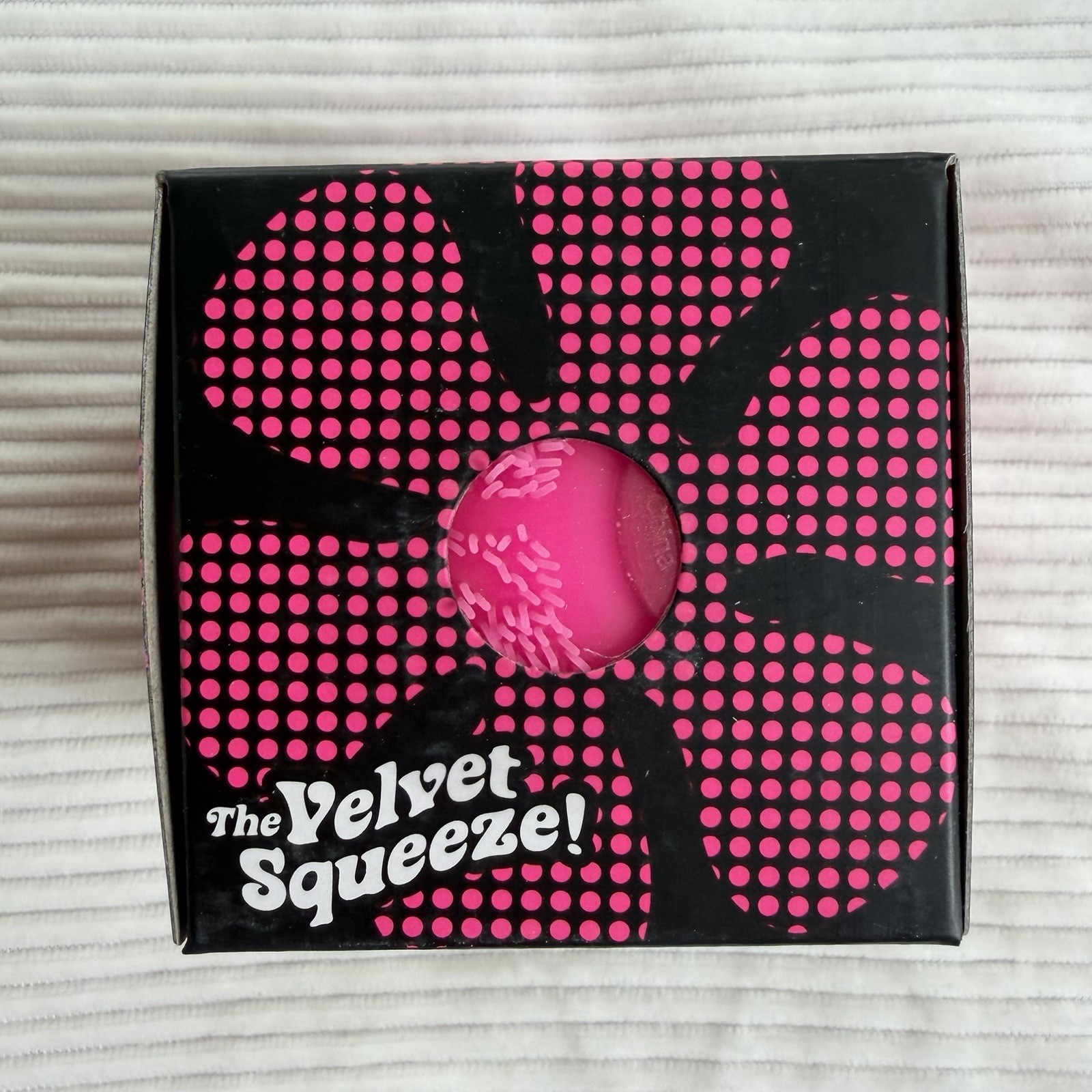 Schylling NeeDoh Fuzz Ball The Velvet Squeeze Flower Power Pink TikTok VIRAL