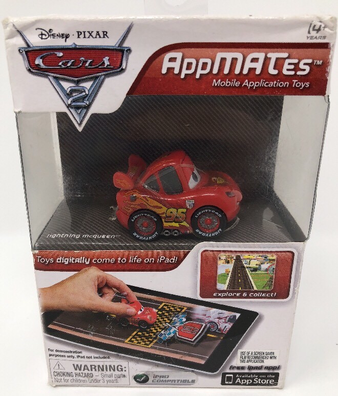 Disney Pixar Cars 2 AppMATes Single Pack Lightning McQueen iPad Compatible