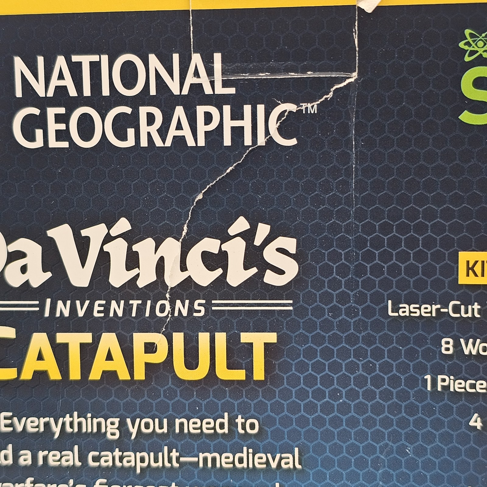 Stem Toy Da Vinci’s Inventions Wooden Catapult National Geographic Open Box (B)