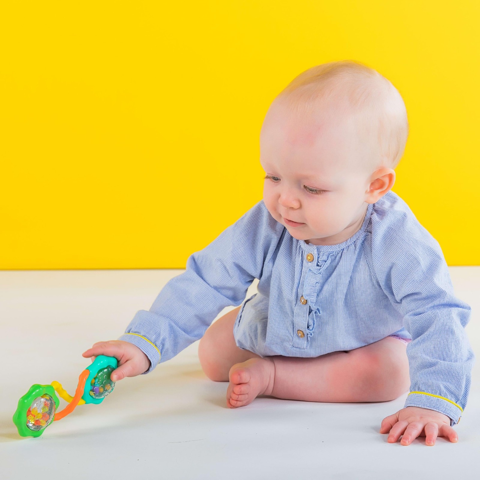 Bright Starts Rattle & Shake 1 Count (Pack of 1), & Green