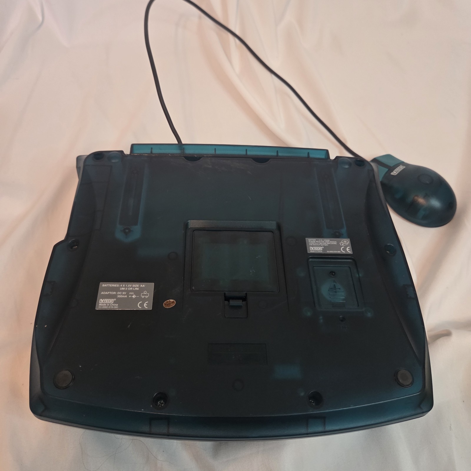 Vintage VTECH EP E-Power Kids Laptop – Translucent Teal Green W/ Mouse Tested