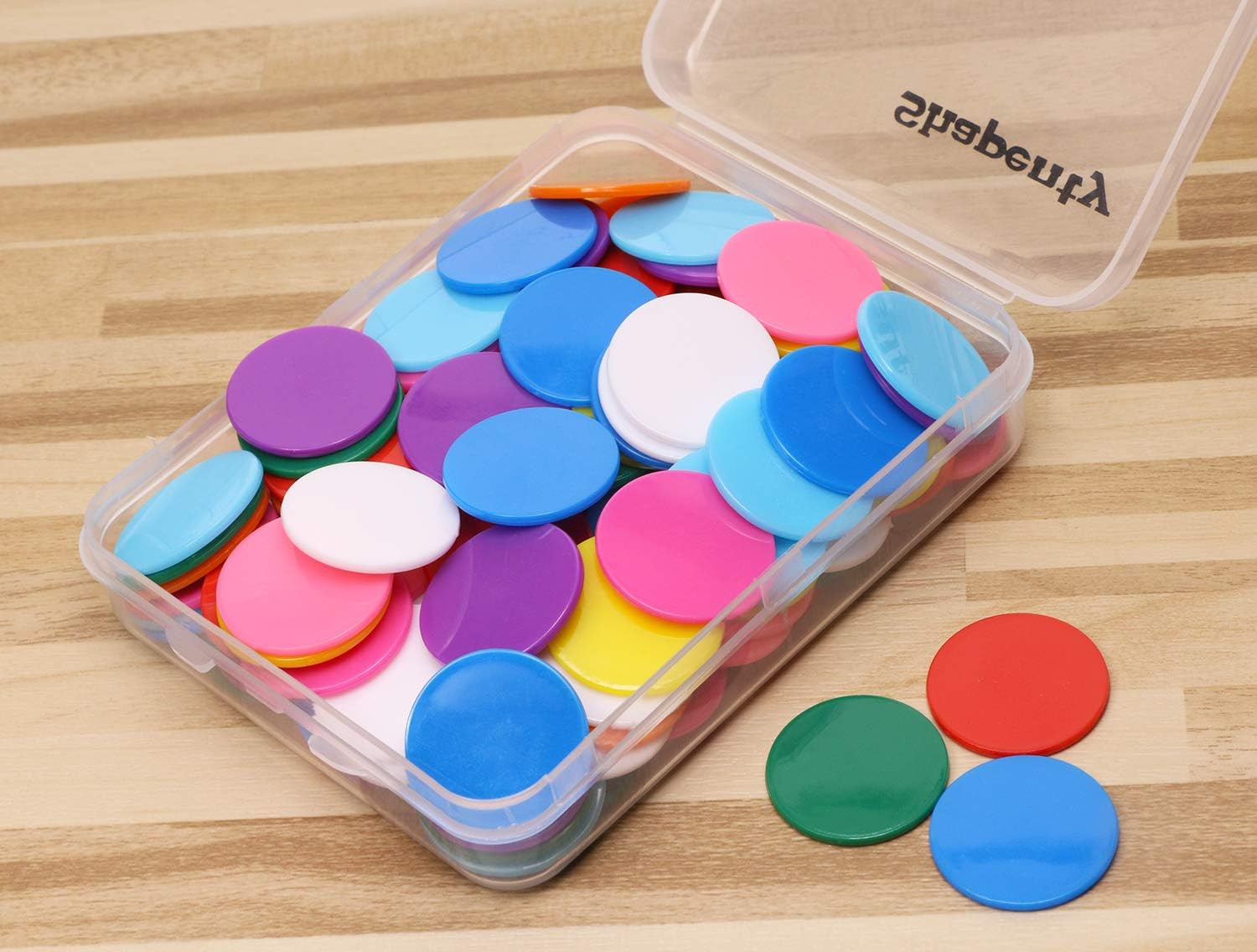 10 Colors Small Plastic Learning Counters Disks Chip Counting Discs Markers for
