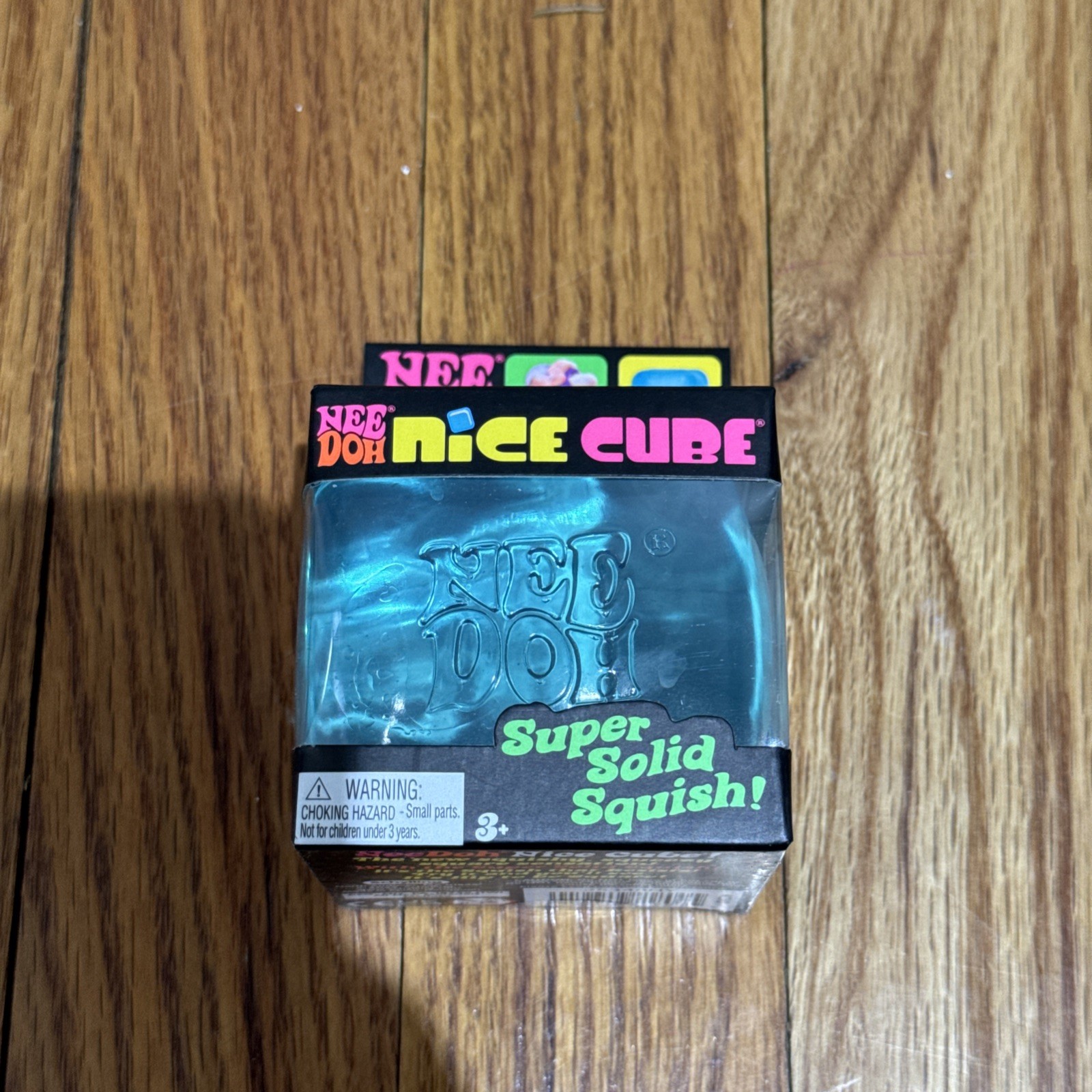 NeeDoh Nee Doh Nice Cube – Super Solid Squish! (Blue) – Brand New Sealed!