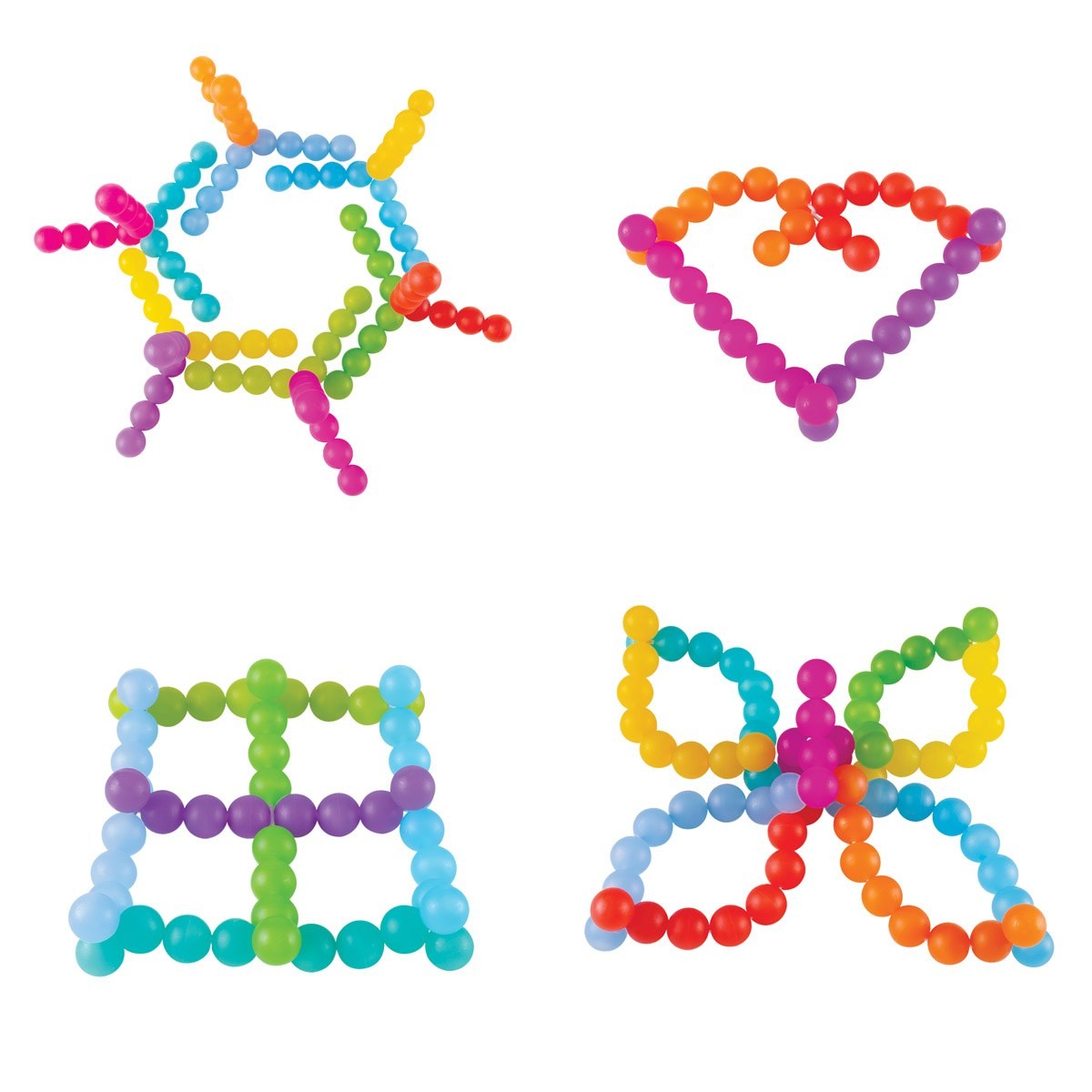 Kaplan Early Learning BendiBeads – Rainbow – Set of 12