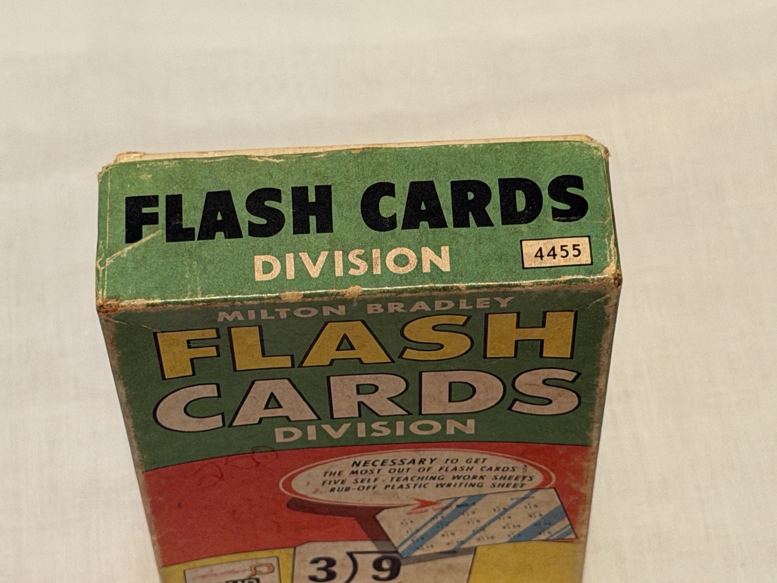 (4) Vintage 1962 and 1963 Milton Bradley Flash Cards Grades 2 thru 6