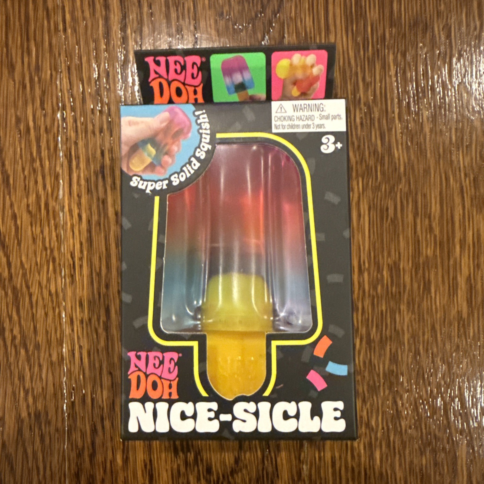 AUTHENTIC NeeDoh Nice-Sicle Popsicle Squishy Squeeze Toy in Pink Blue & Purple