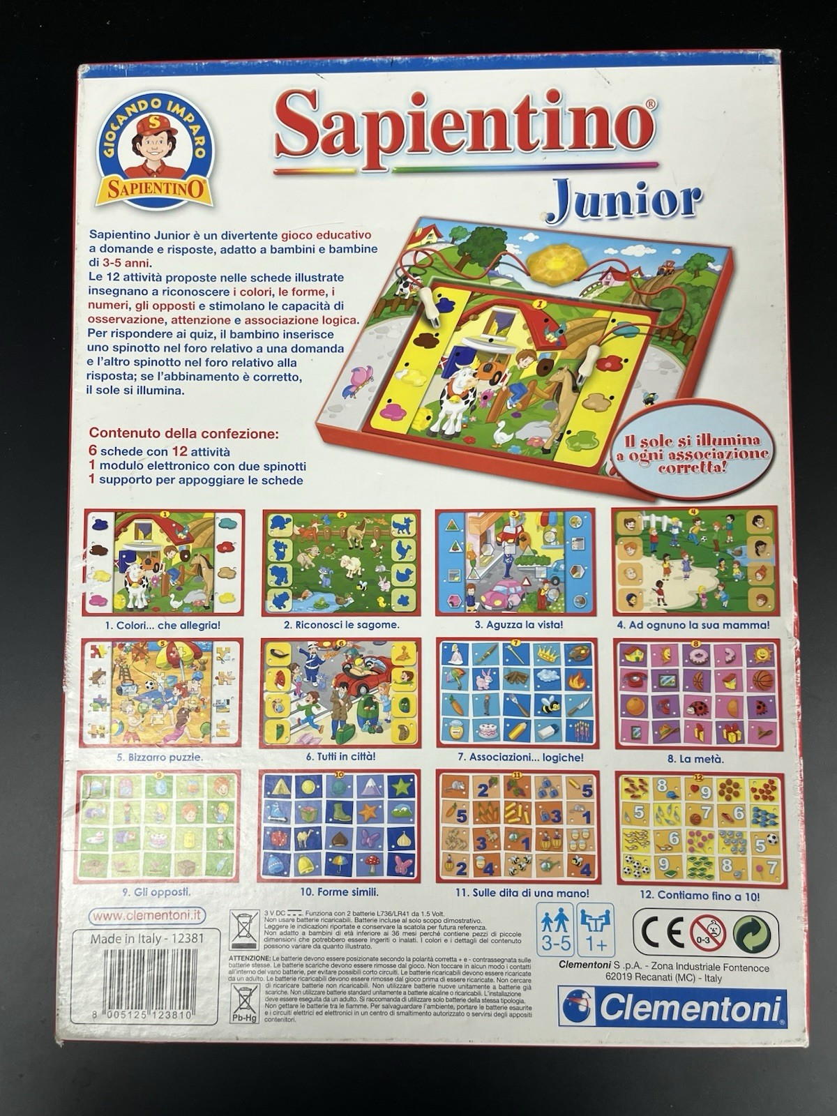 Sapientino – Junior – Clementoni – Italy Educational Game for Children