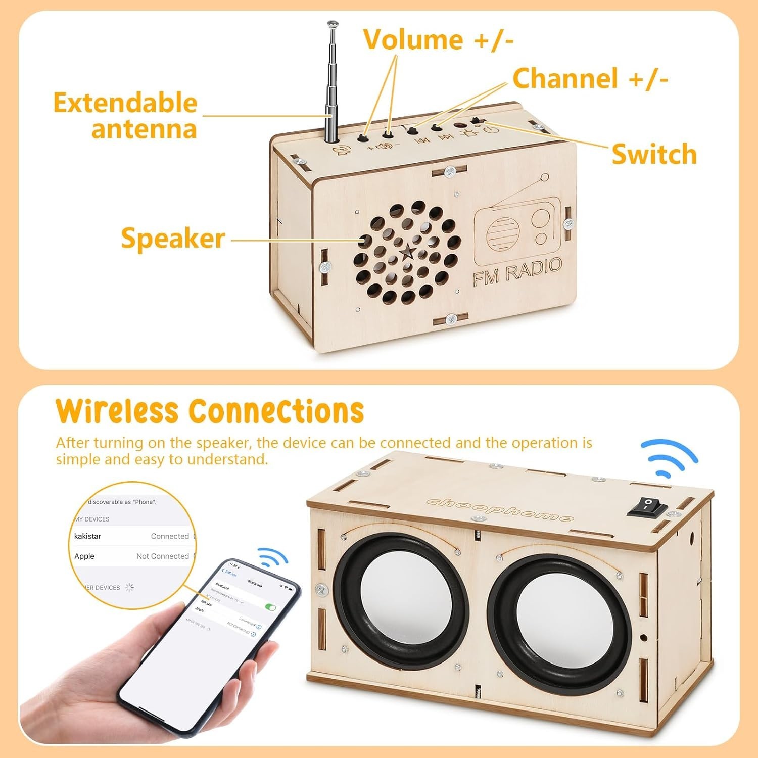 Stem Projects Toys for Boys age 8-12 12-14 Science Kit Building Own Bluetooth…