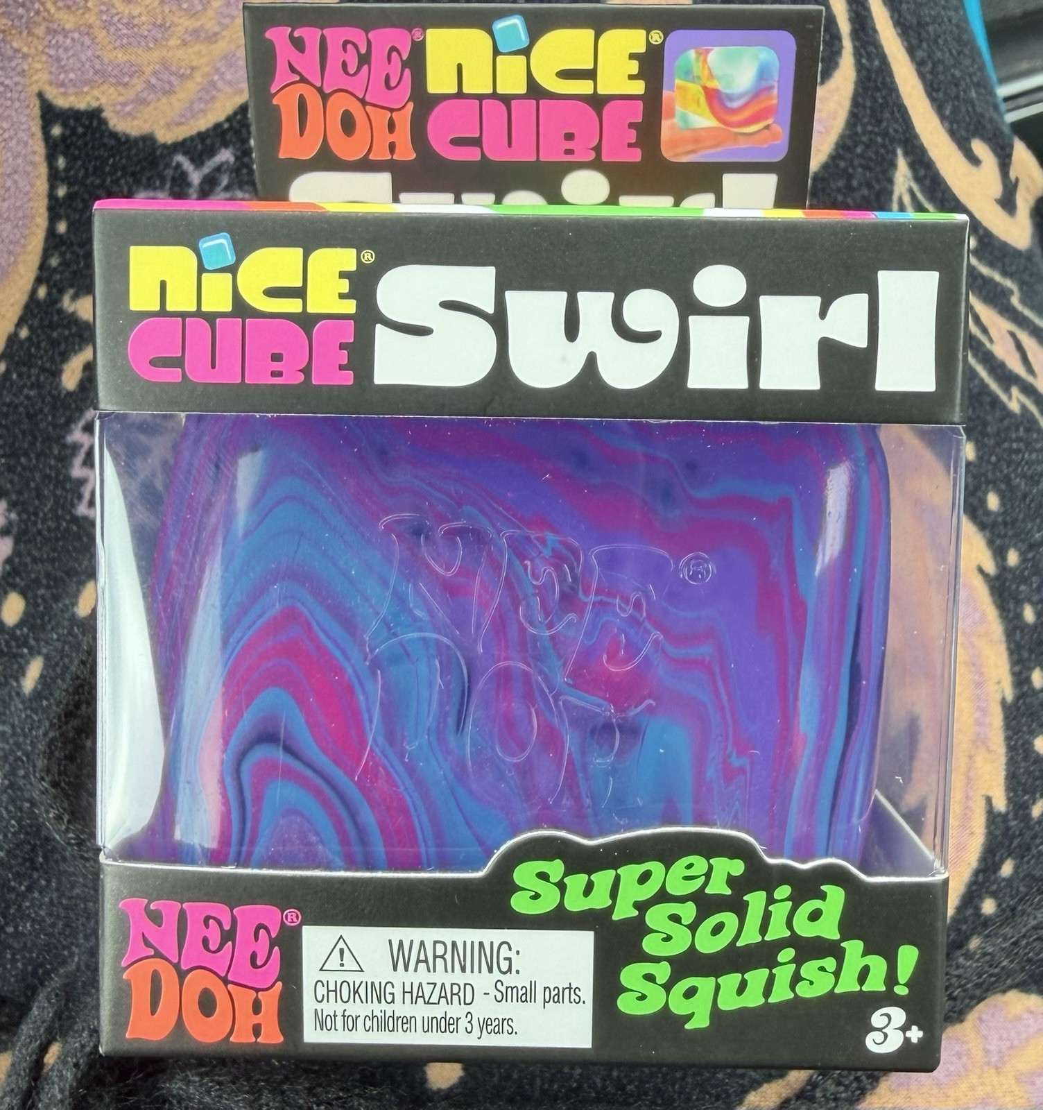 NeeDoh Nice Cube Swirl (Blue/Purple/Pink)