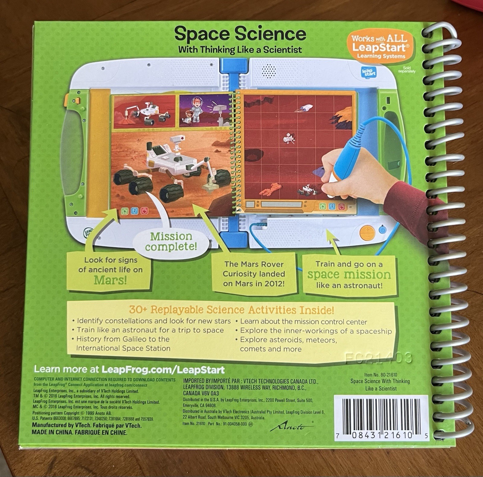 LeapFrog LeapStart – Space Science Activity Book – Level 4 – 1st Grade