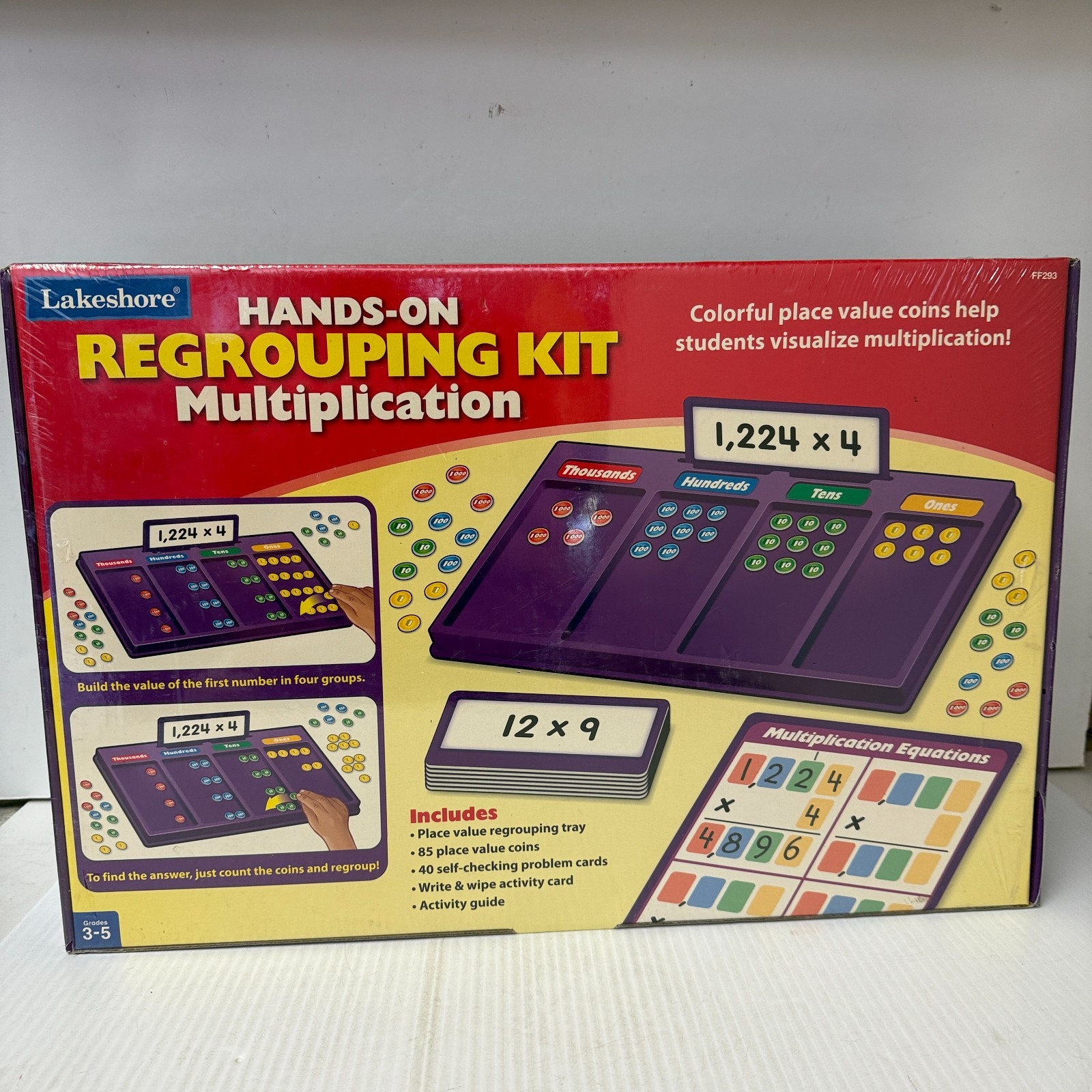 Lakeshore Hands On Multiplication Regrouping Kit Grades 3 To 5 New Sealed