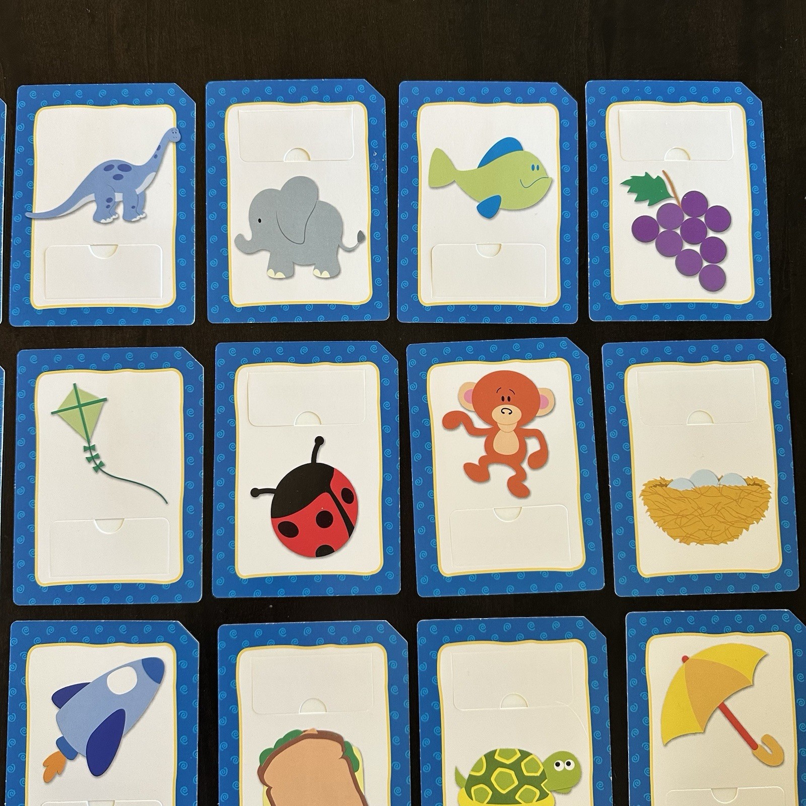 Vintage 2003 Blue Clues Flap Flash Cards With Flaps ABC My Alphabet Complete
