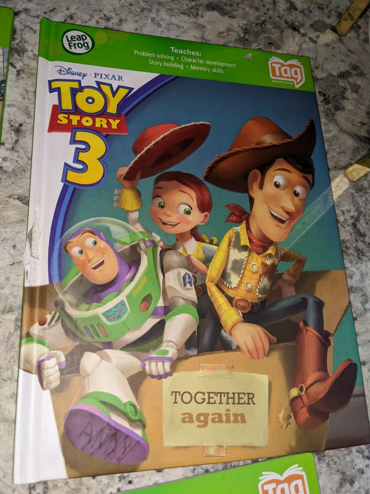 Lot 4 LeapFrog🐸 TAG Reading System Book 4-8 Years Spiderman Toy Story, Cars 📚