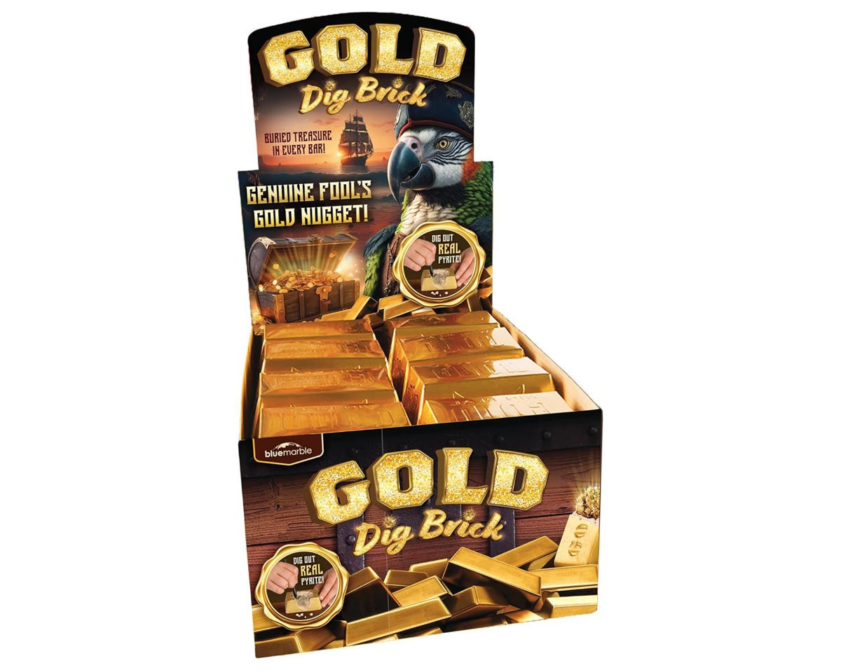 Blue Marble Gold Dig Brick Excavation Kit (24) [DWDGOLDPDQ_BOX]