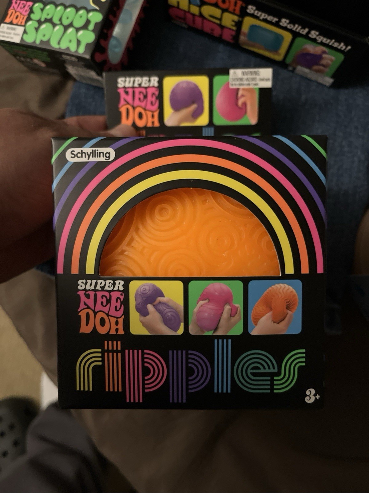 Ripples NeeDoh green and orange XL set of 2