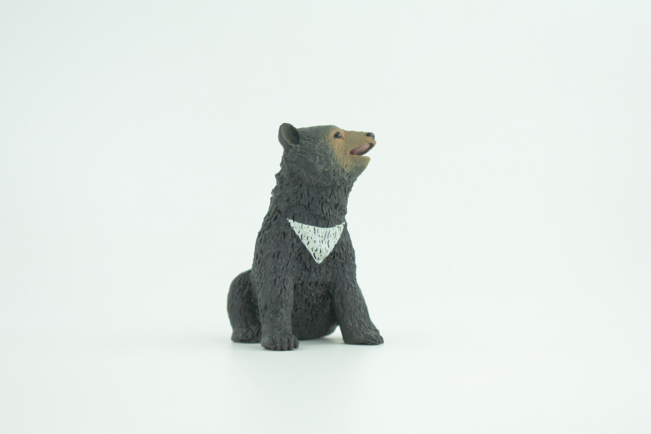 Sun Bear Cub Toy, Realistic Hand Painted Rubber Model, 2 1/4 Inches CH951 BB209