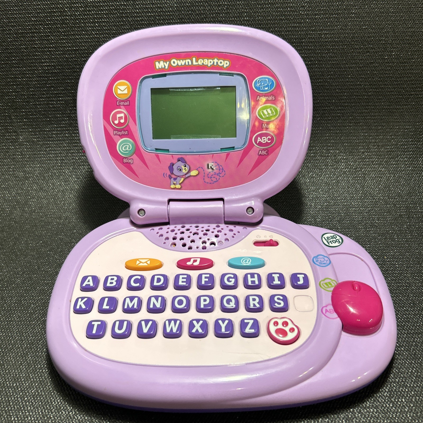 Leap Frog My Own Leaptop Laptop 2010 Purple Pink w/Cord. Tested Works Great