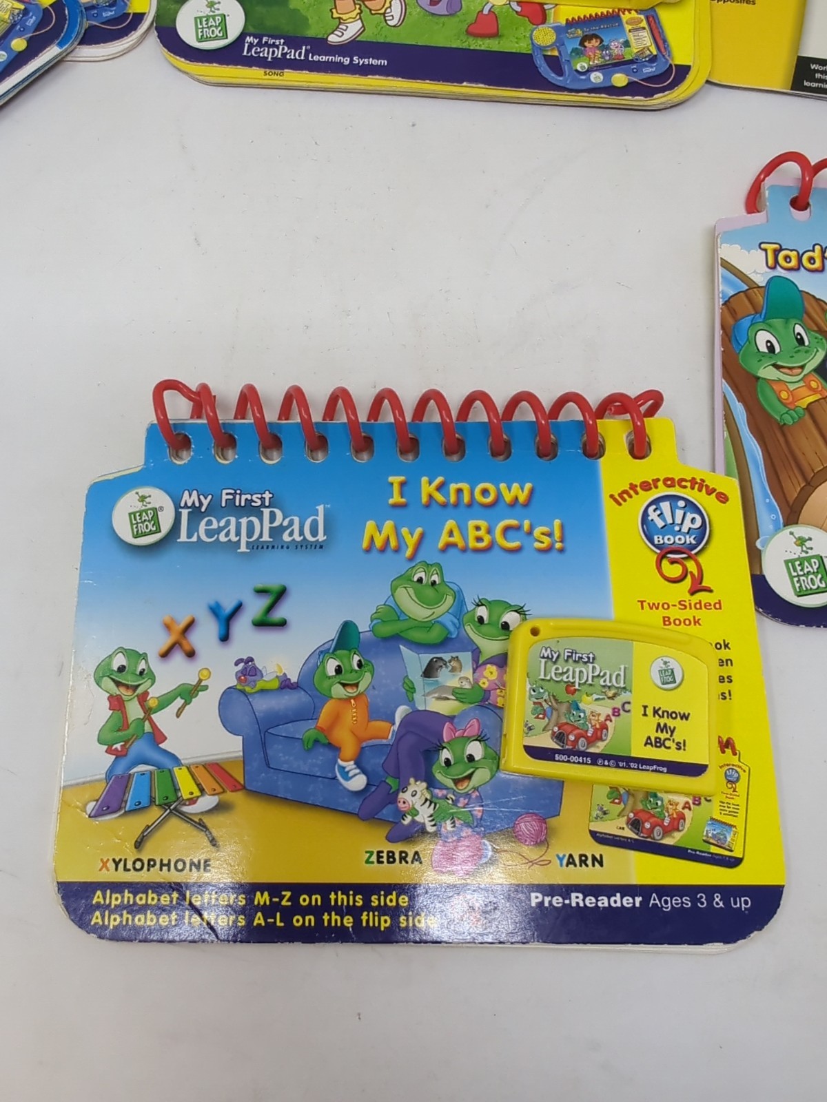 Leapfrog My First Leappad School Bus Learning System W/ 8 Books + 7 Cartridges