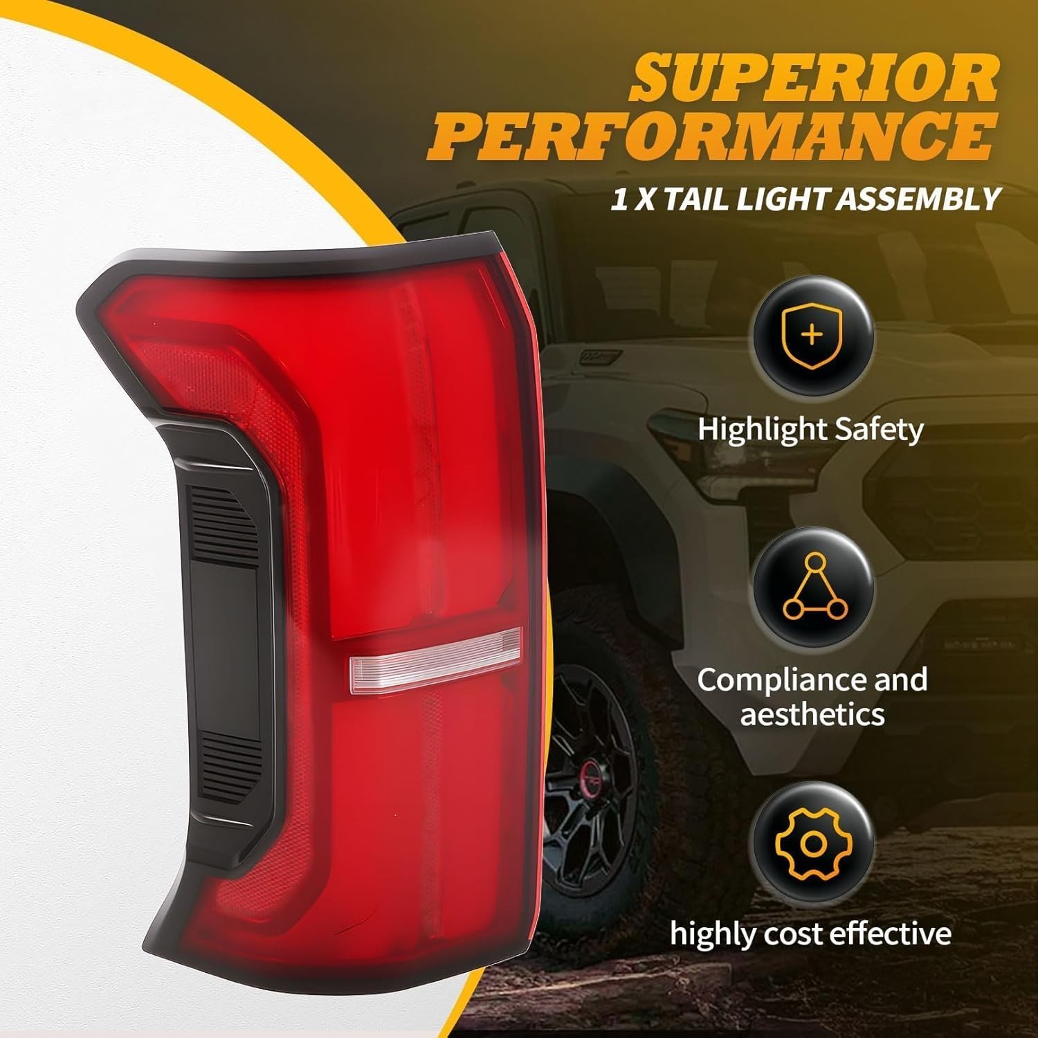 Pickup Truck Brake Tail Lamp Housing
