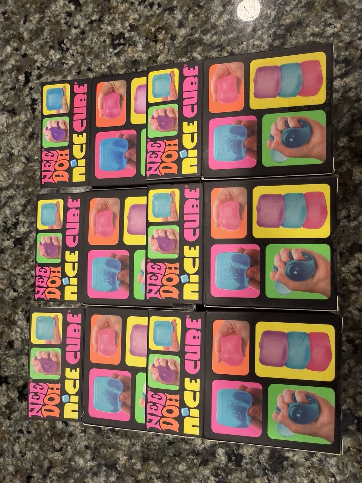 Quanity 6 Needoh nice cubes all PURPLE in lot