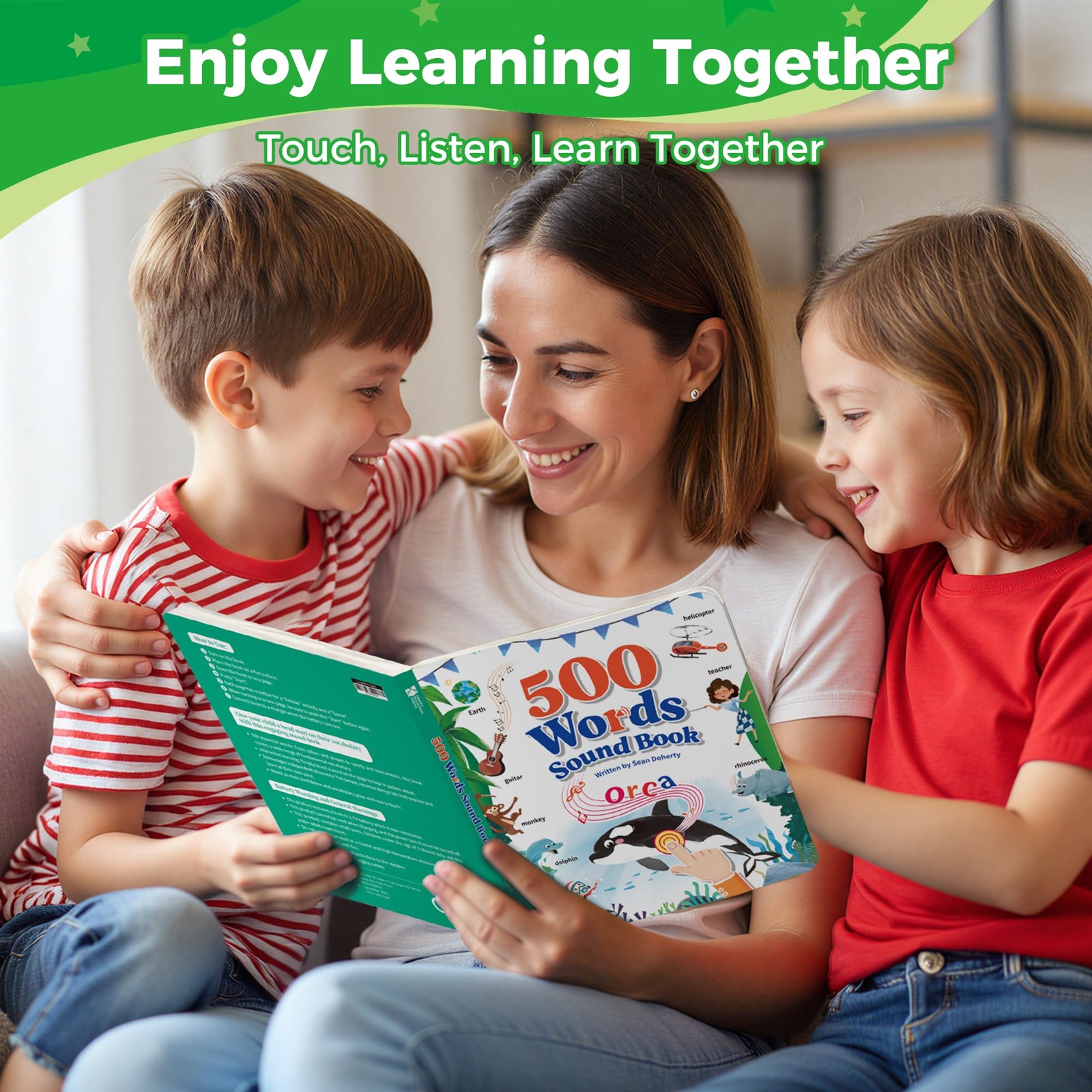 Interactive Learning Sound Book for Kids Ages 3-8 – 500 Core English Vocabula…