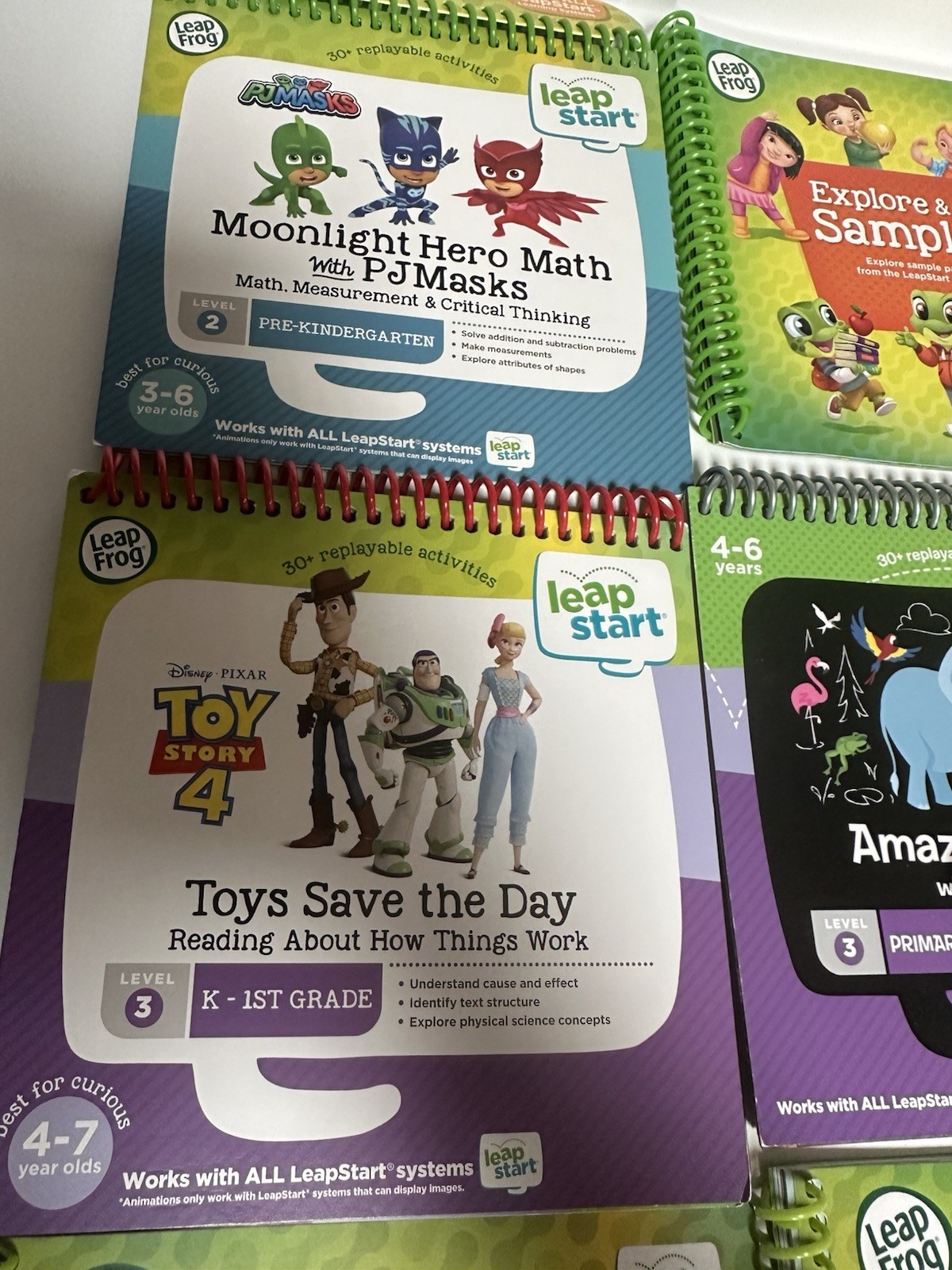 LeapFrog Leap Reader Rechargeable Pen (no Cable) Tested Working + 10 Books ReaD
