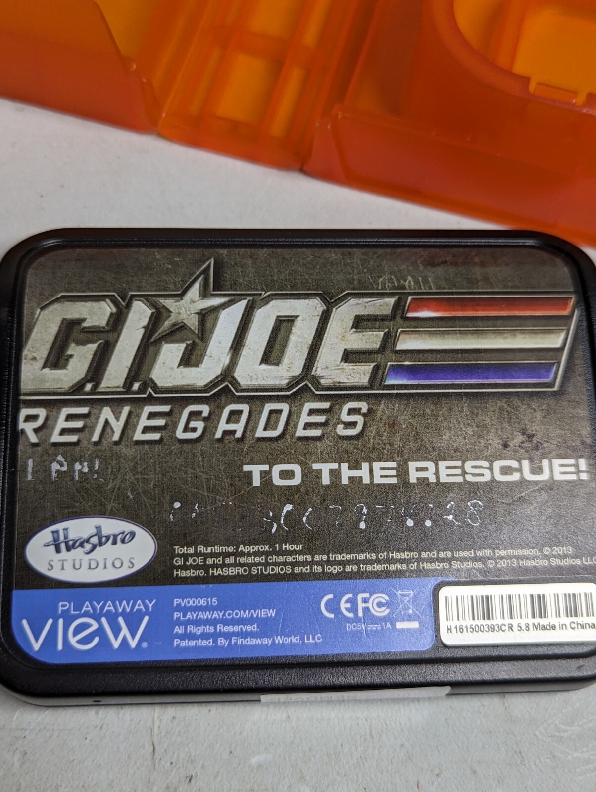Playaway View Video Player G.I. JOE RENEGADES: TO THE RESCUE RARE Collectible