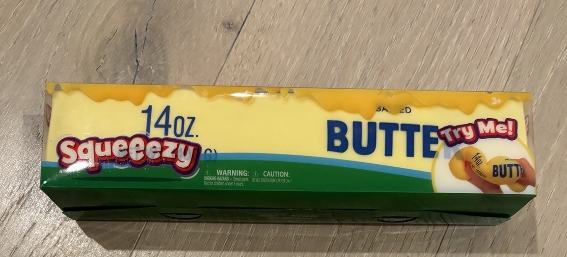 Giant 14 Oz Butter Sunny Days Squishy Squeeze Toy Fidget Stress Relief