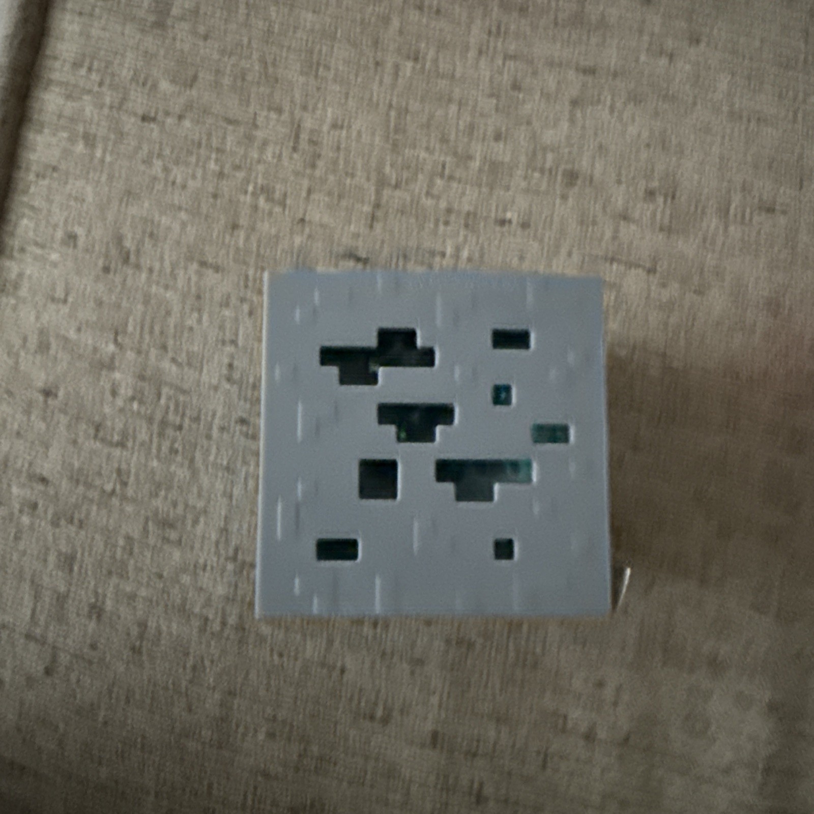 Minecraft Jelly Cube Blue Squishy with Rare GOLD Sword/pickax 1/48